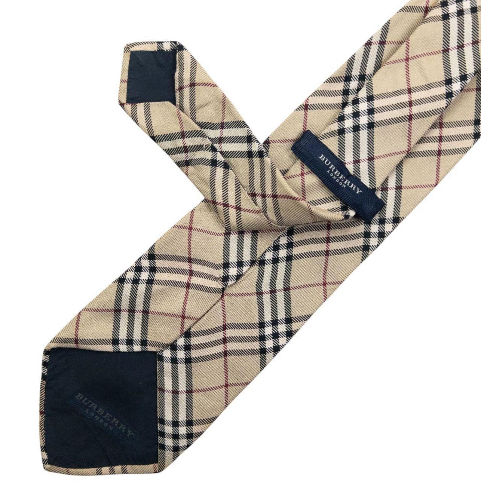 Burberry Vintage 2000s Burberry Nova Check Silk Tie Size ONE SIZE - 6 Thumbnail