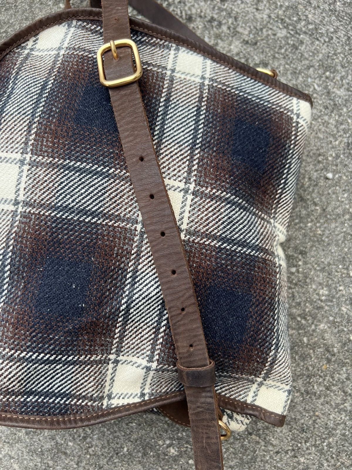 A.P.C. Vintage 2000s A.P.C. Shadow Plaid Sling Bag Size ONE SIZE - 13 Thumbnail