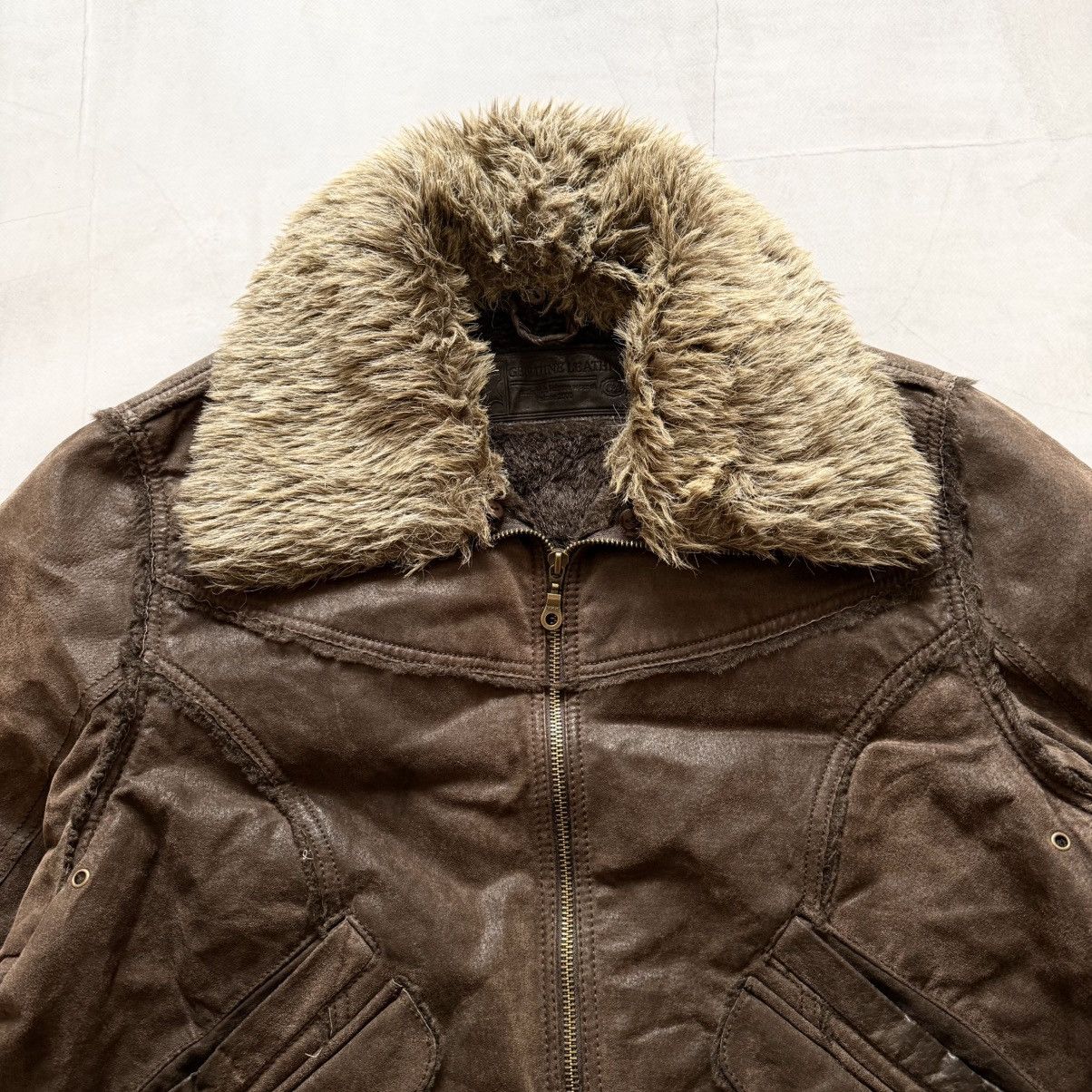 Hysteric Glamour × Undercover Leather Y2K Bomber Jacket Fur LGB If Six Was Nine Vibe Size L / US 10 / IT 46 - 5 Thumbnail
