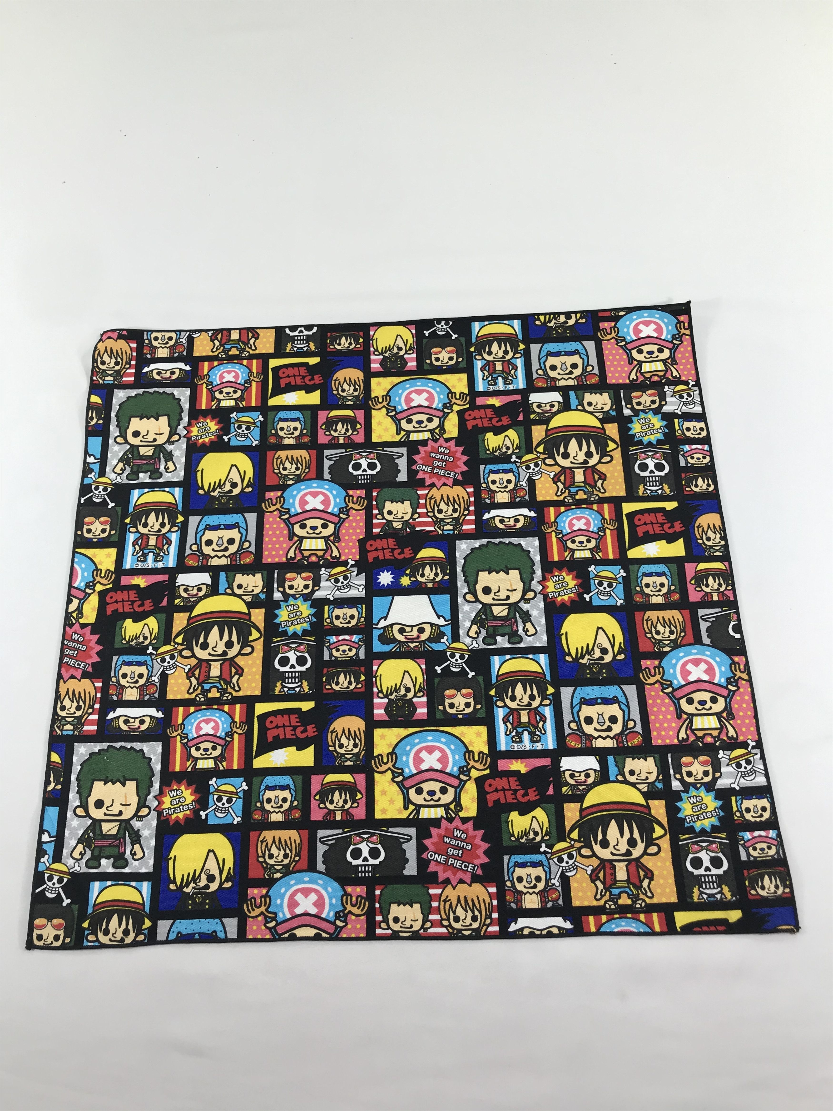 Anime × One Piece × Vintage One Piece Small Characters Handkerchief Bandana X15 Size ONE SIZE - 1 Thumbnail