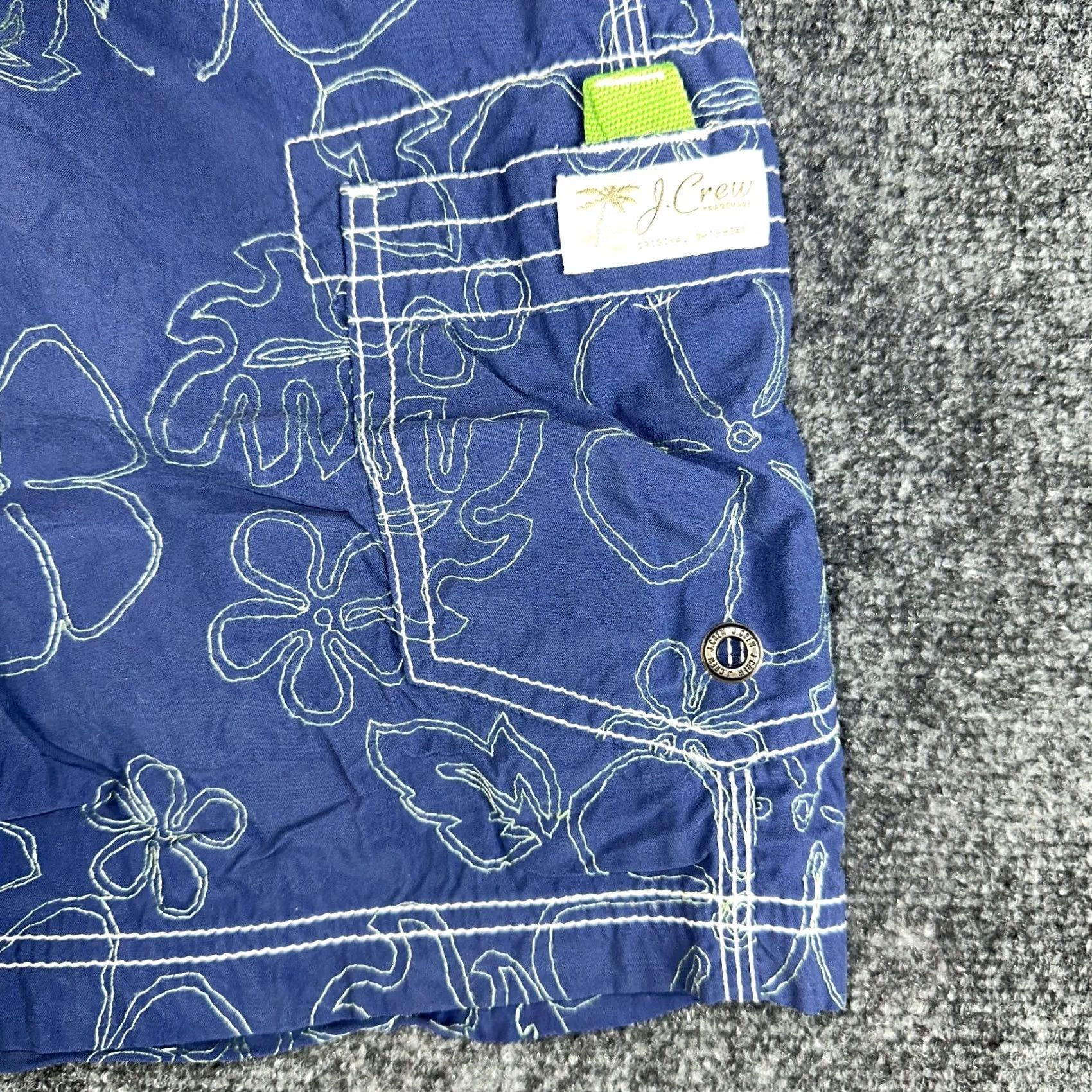 J.Crew J Crew Board Shorts Mens 34 Blue Nylon Tie Waist Pocket Original Swimwear Surf Size US 34 / EU 50 - 2 Thumbnail