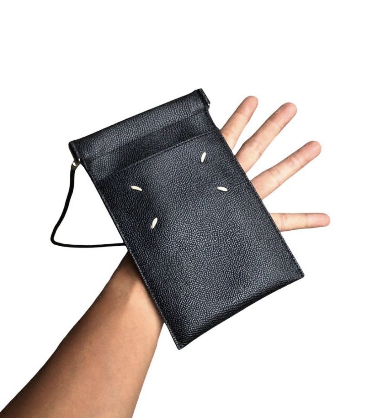 Maison Margiela Maison Margiela Shoulder Bag Leather Black Plain Size ONE SIZE - 7 Thumbnail
