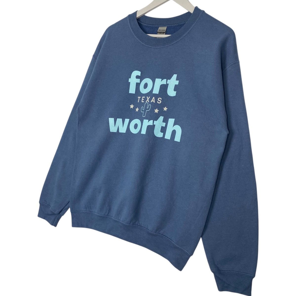 Vintage Vintage Forth Worth Texas Sweatshirt Crewneck Blue Big Logo Size US M / EU 48-50 / 2 - 2 Thumbnail