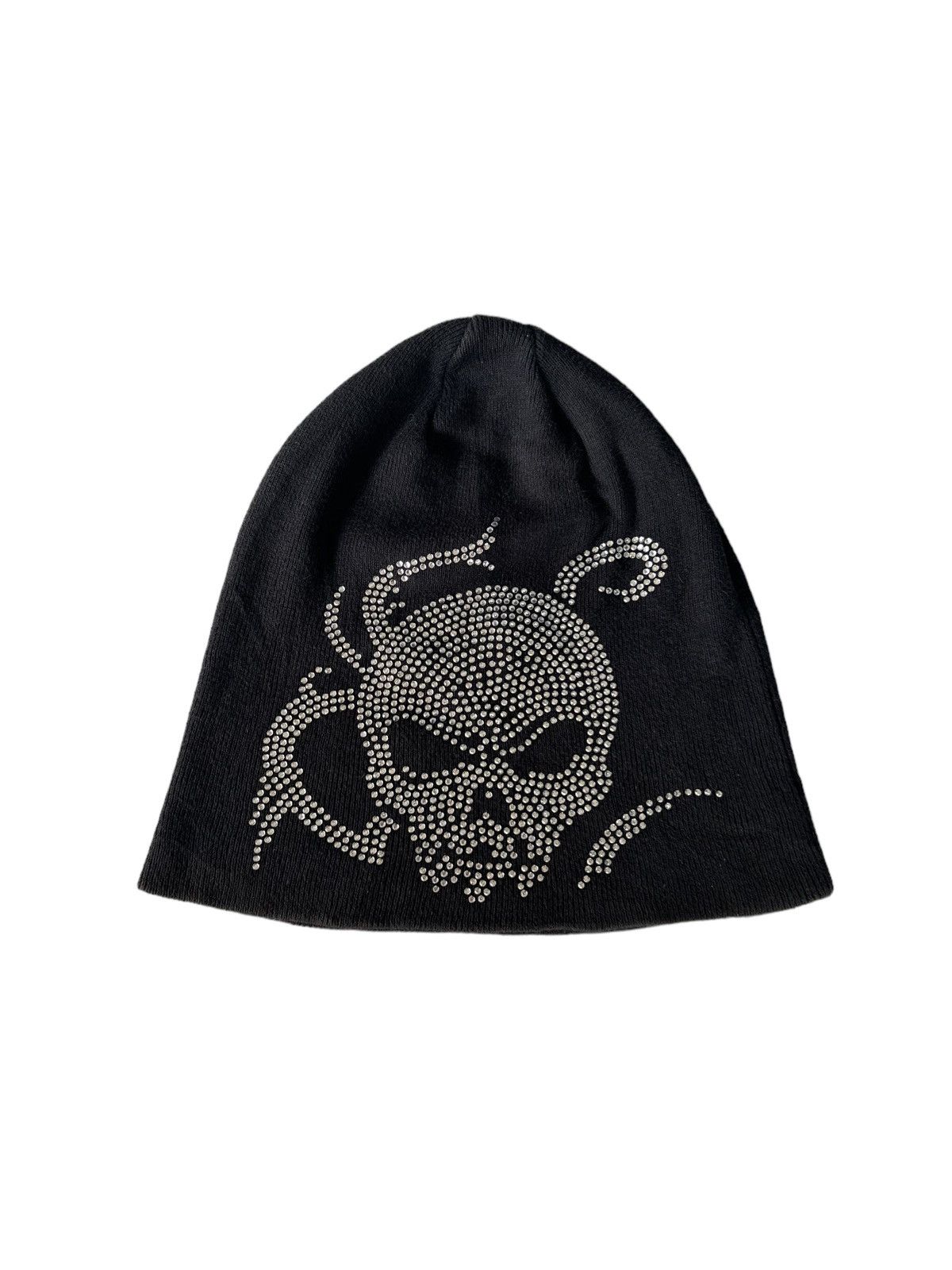If Six Was Nine × Japanese Brand × Le Grande Bleu (L.G.B.) Skull Punk Bondage Style big Beanie hats Rare☠️☠️🎌 Size ONE SIZE - 3 Thumbnail