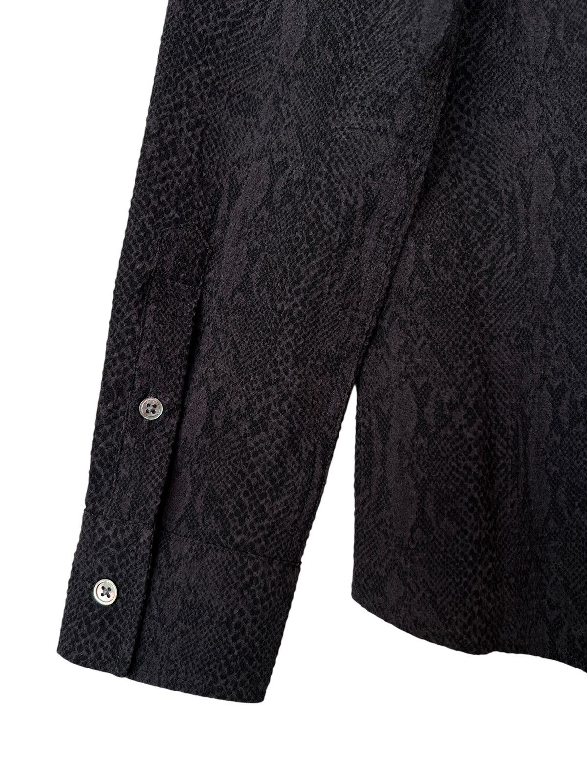 Tornado Mart Tornado Mart Japan Snake Button Up Black Light Brown Shirt Size US M / EU 48-50 / 2 - 5 Thumbnail