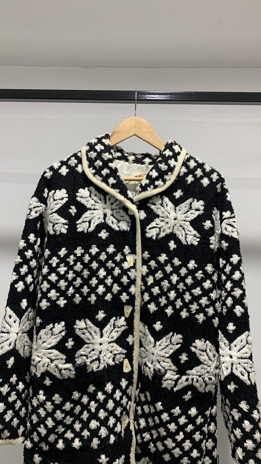 Ellesse × Japanese Brand Ellesse Navajo Fleece Quilted Winter Puffer Jacket Size L / US 10 / IT 46 - 2 Thumbnail