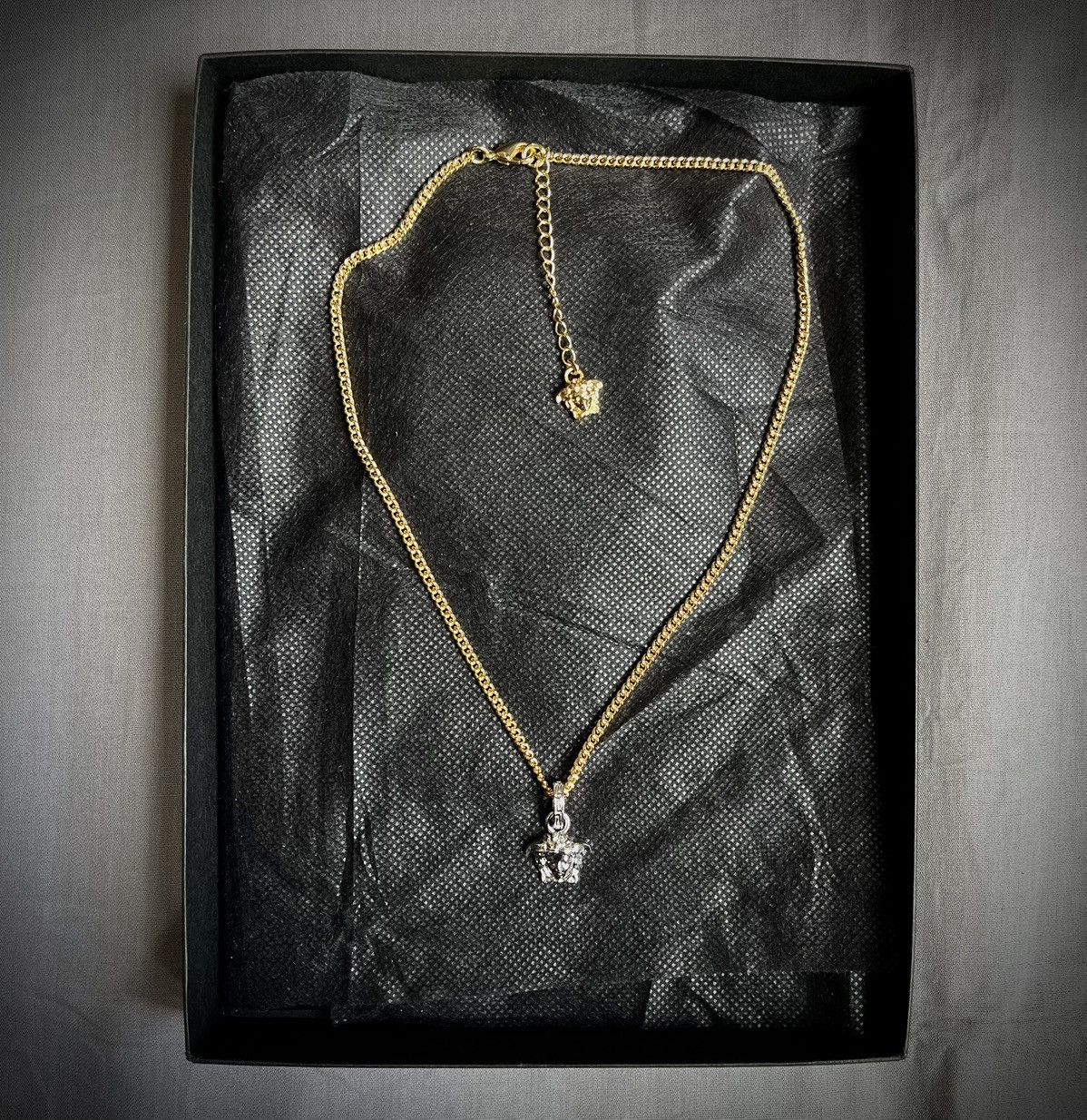 Versace Versace Two Tone Medusa Necklace Size ONE SIZE - 1 Thumbnail