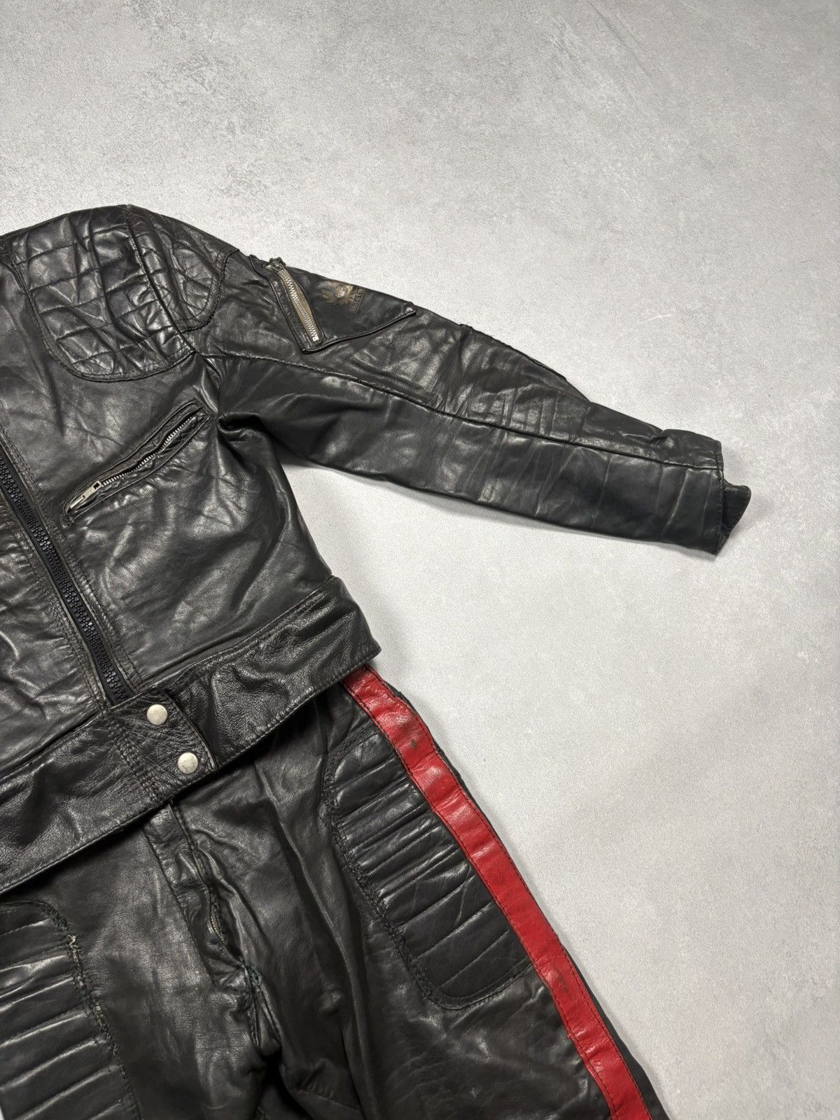 Belstaff Vintage 70s Belstaff Black Leather Motorcycle Suit Archive Size US S / EU 44-46 / 1 - 6 Thumbnail