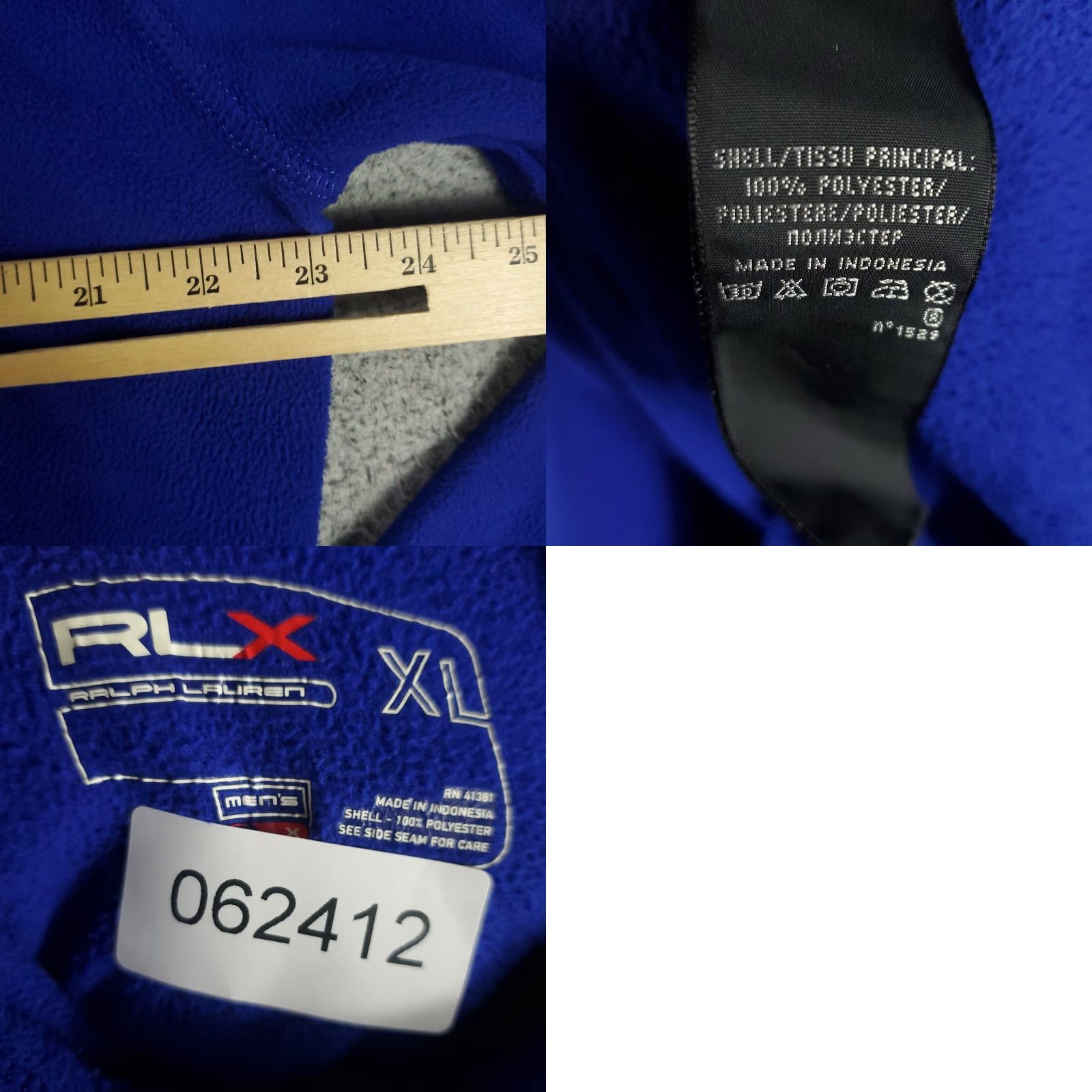 Ralph Lauren Ralph Lauren Sweater Mens XL Blue Fleece 1/4 Zip Pullover Sweatshirt Knit Pullover Modern Classic American Logo Zipper Size US XL / EU 56 / 4 - 8 Thumbnail