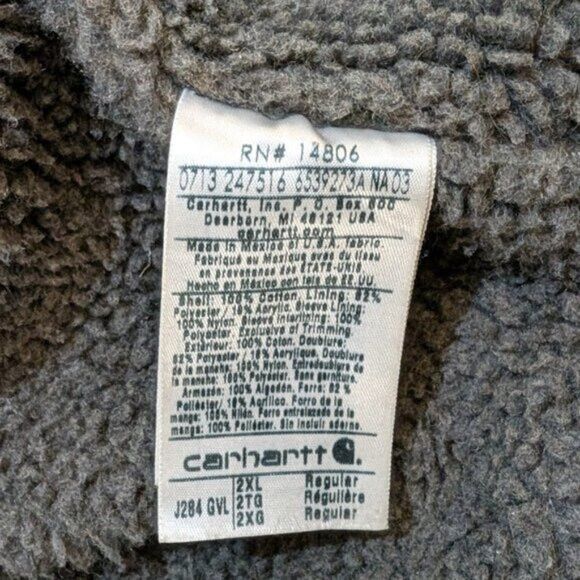 Carhartt Carhartt J284 Multi Pocket Canvas Work Jacket Grey Men 2XL Size US XXL / EU 58 / 5 - 2 Thumbnail