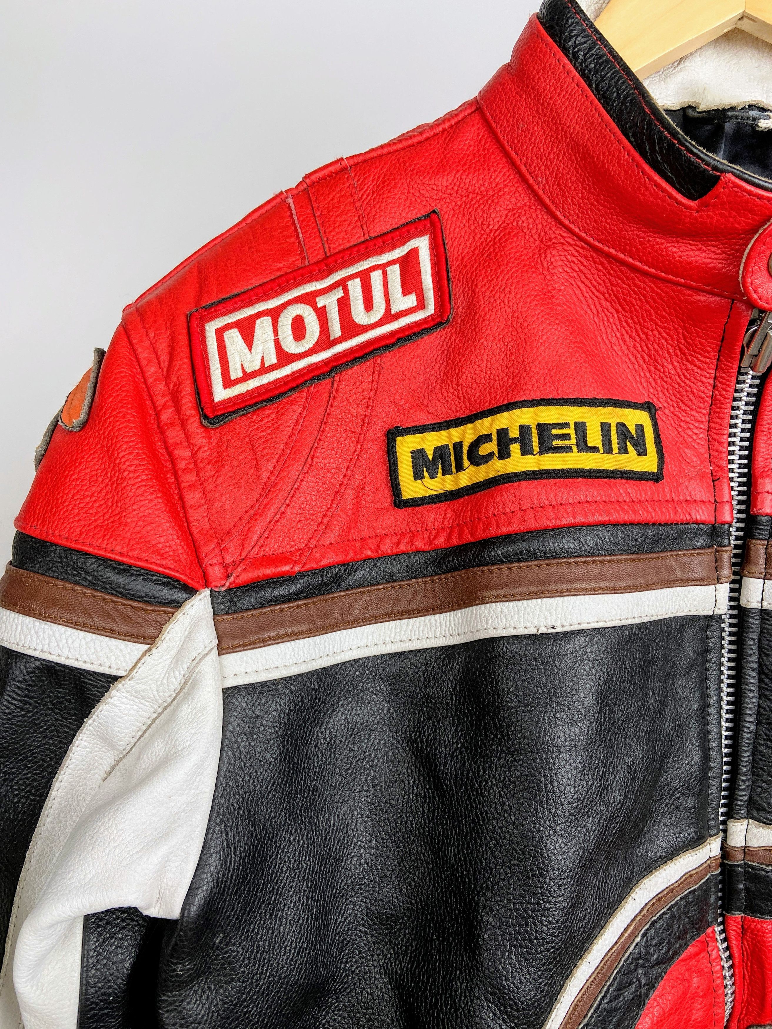 Vintage Lucky strike Rare Vintage 90s Leather Jacket Outerwear Size US S / EU 44-46 / 1 - 3 Thumbnail