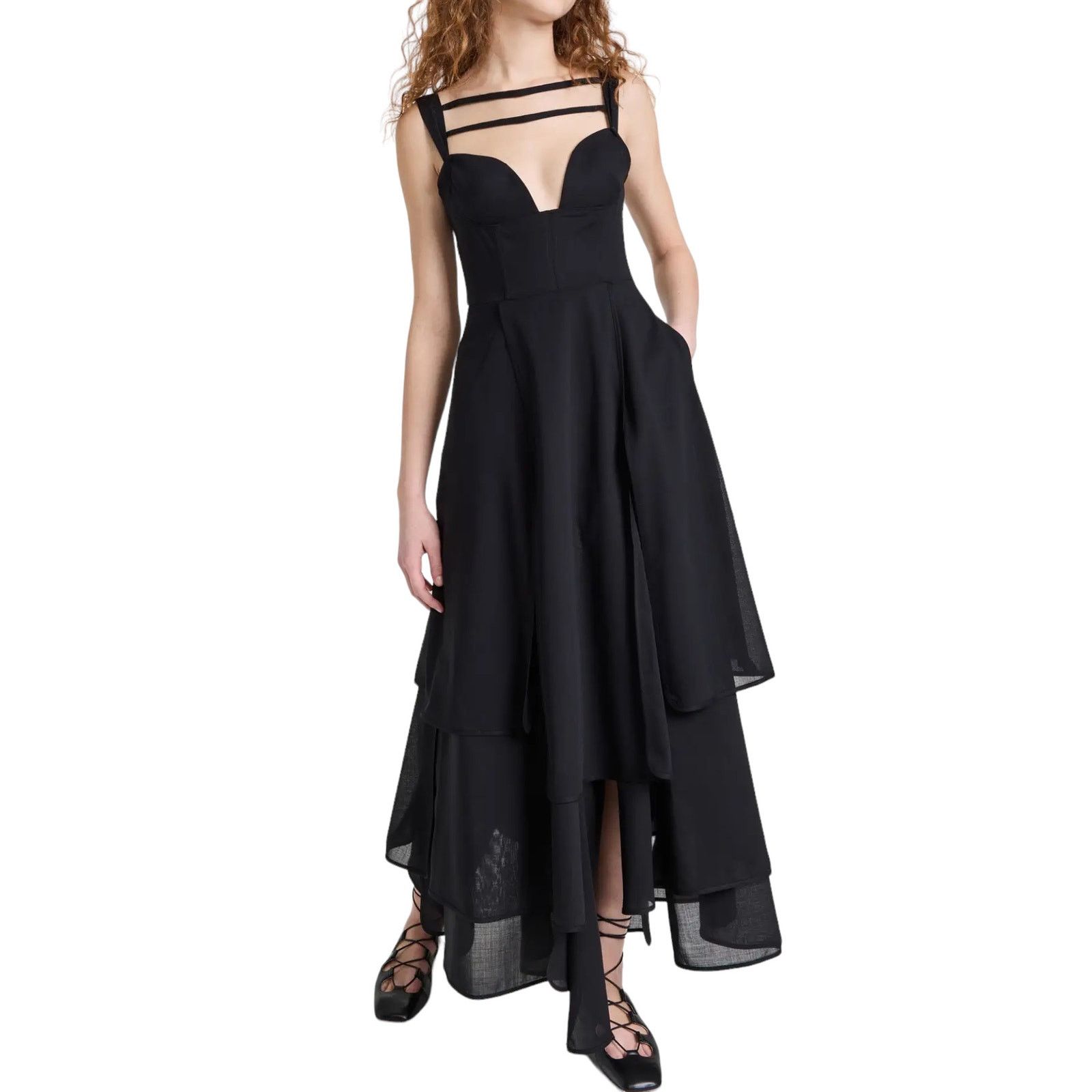 Awake NY A.W.A.K.E. MODE Multi Panel Dress Size 42 NWT Size M / US 6-8 / IT 42-44 - 1 Thumbnail
