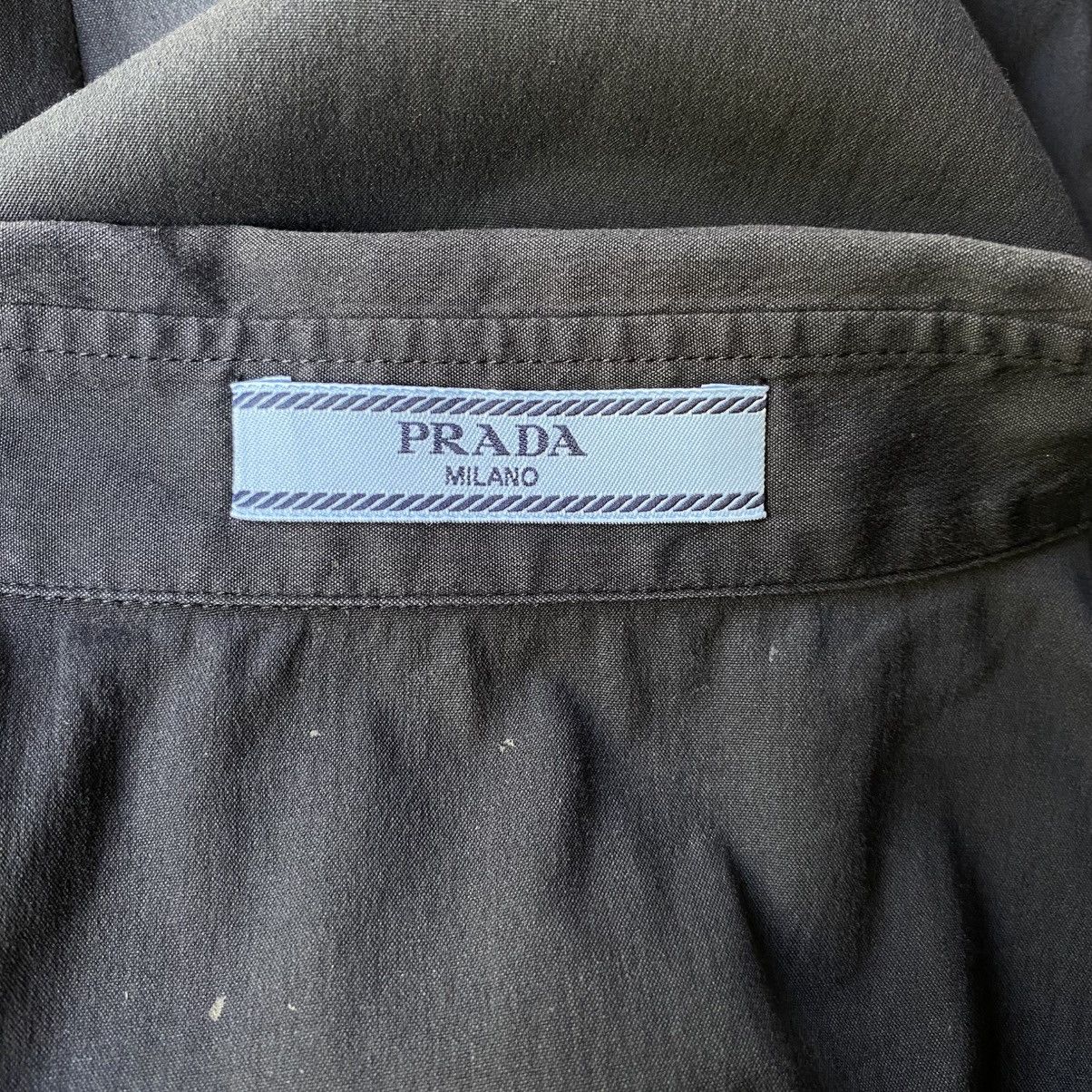 Prada Prada Elegant Black Fitted Long-Sleeve Shirt Size XS / US 0-2 / IT 36-38 - 9 Thumbnail