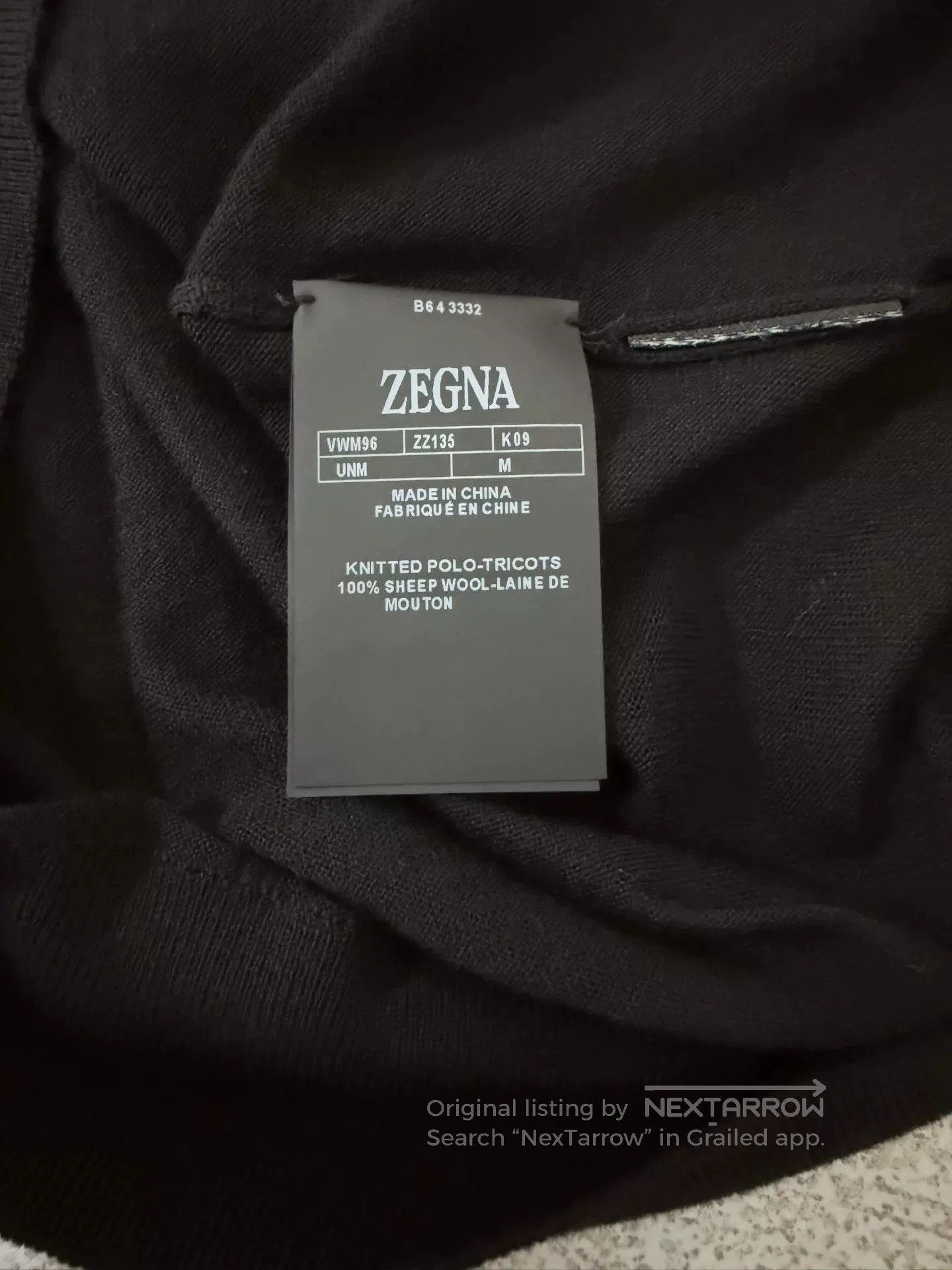 Ermenegildo Zegna ZEGNA Black Short-Sleeve T-shirt. Size US M / EU 48-50 / 2 - 6 Thumbnail