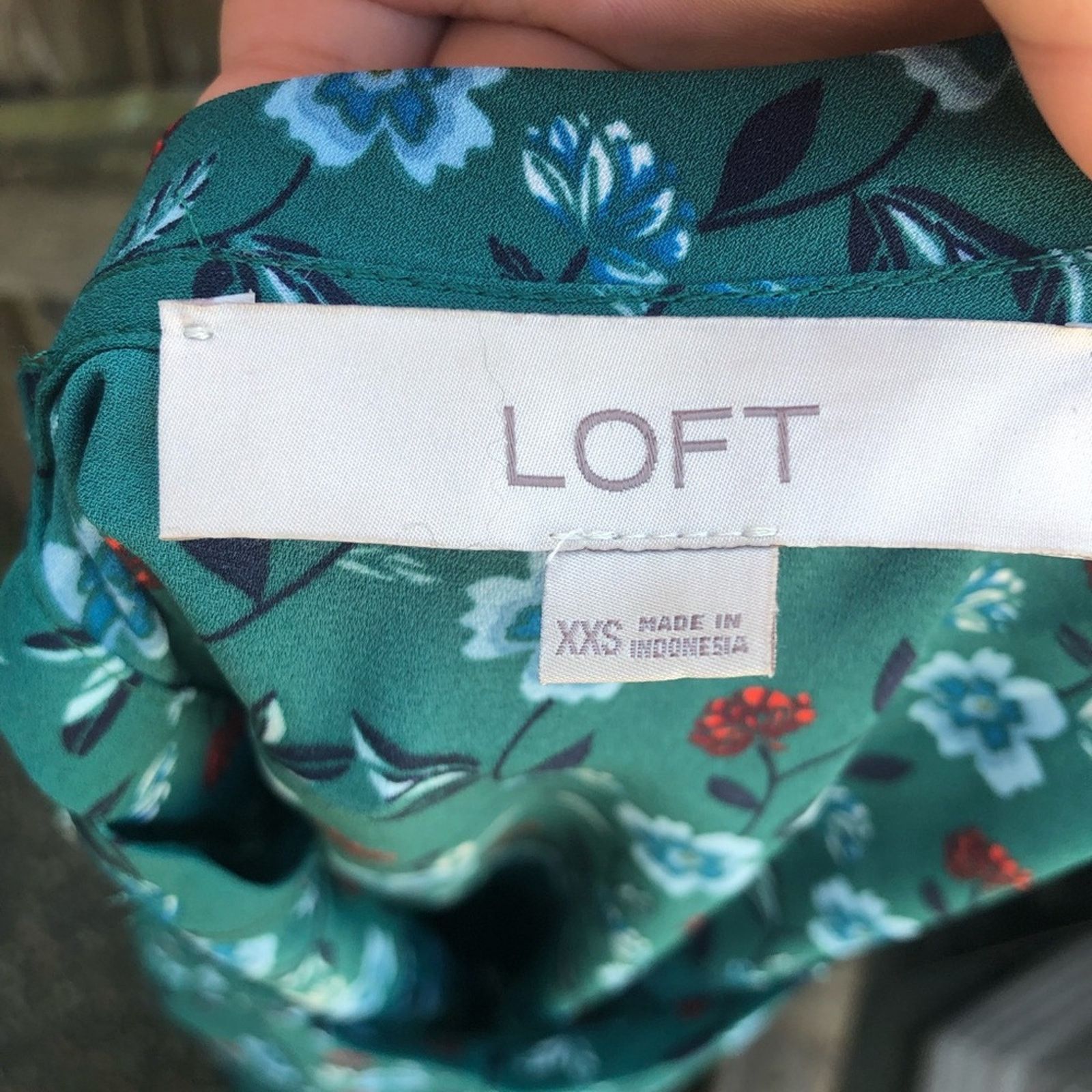 Loft NWOT LOFT FLORAL BLOUSE Size XXS / US 00 / IT 34 - 3 Thumbnail