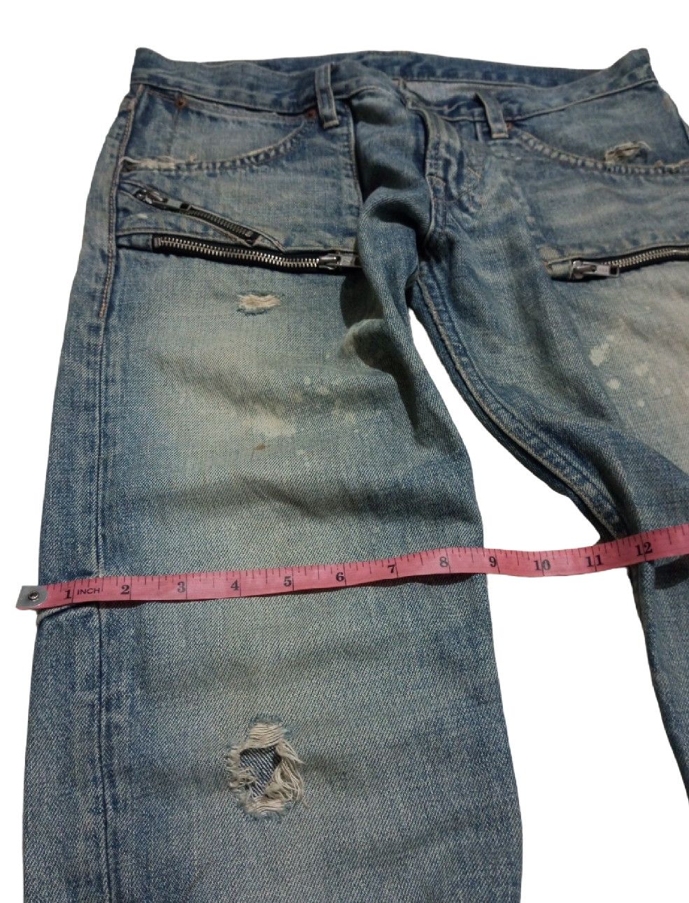 Hysteric Glamour Distressed Studded Denim Jeans Size US 32 / EU 48 - 10 Thumbnail