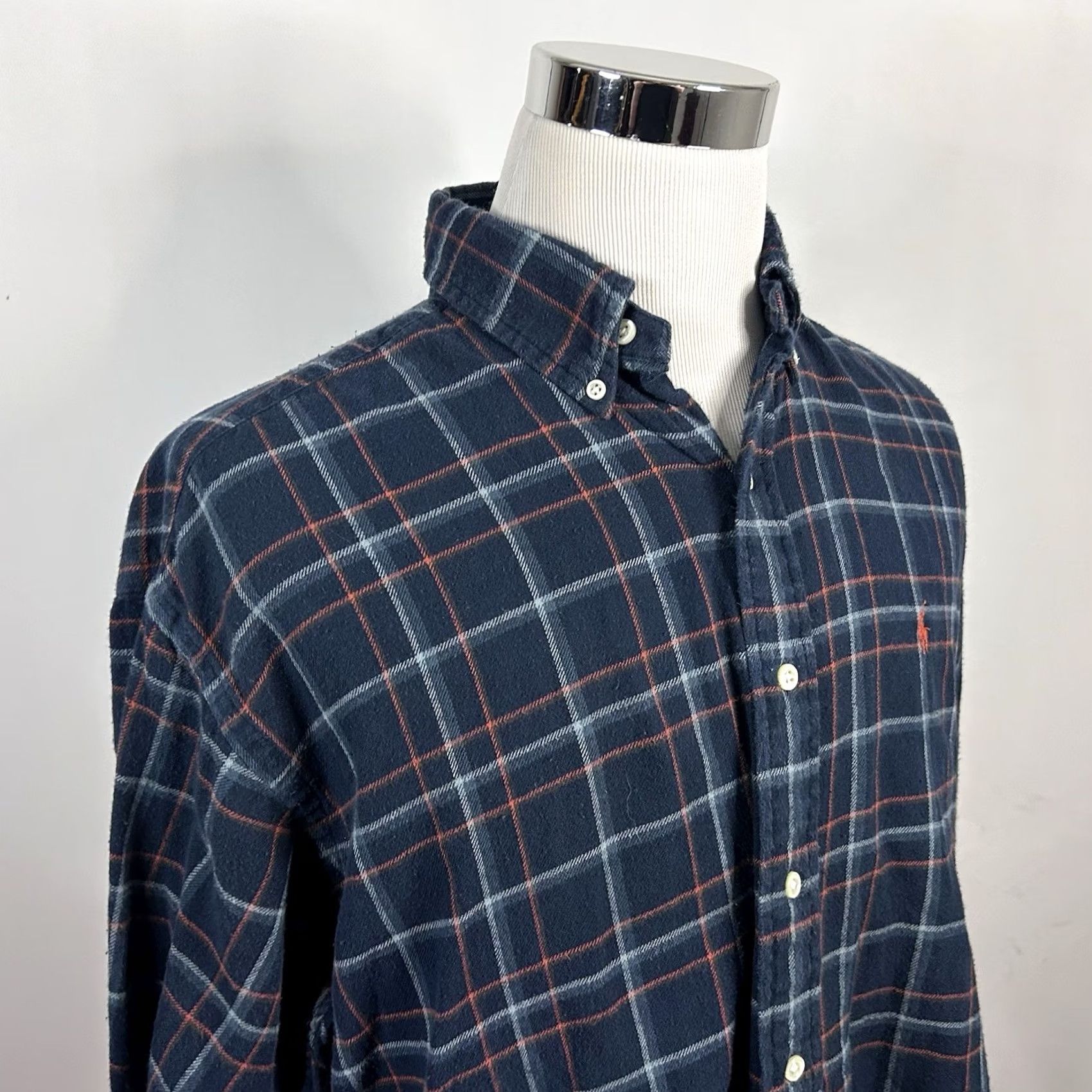 Polo Ralph Lauren Polo Ralph Lauren Button-Up Flannel Shirt Blue Red Plaid 100% Cotton L Regular Men Shirt Size US L / EU 52-54 / 3 - 2 Thumbnail