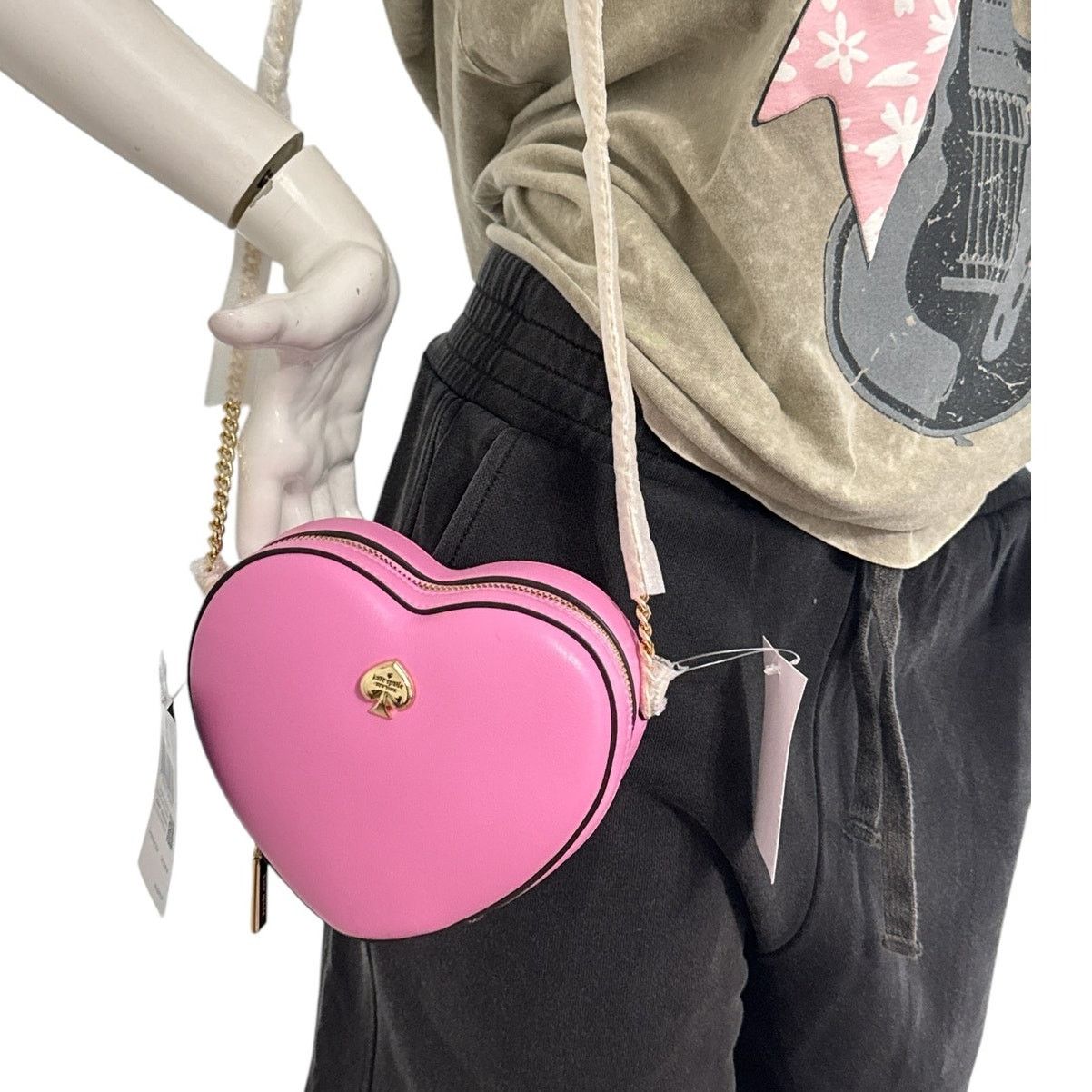 Kate Spade Kate Spade Love Shack 3d Mini Heart Crossbody Bag pink Size ONE SIZE - 2 Thumbnail