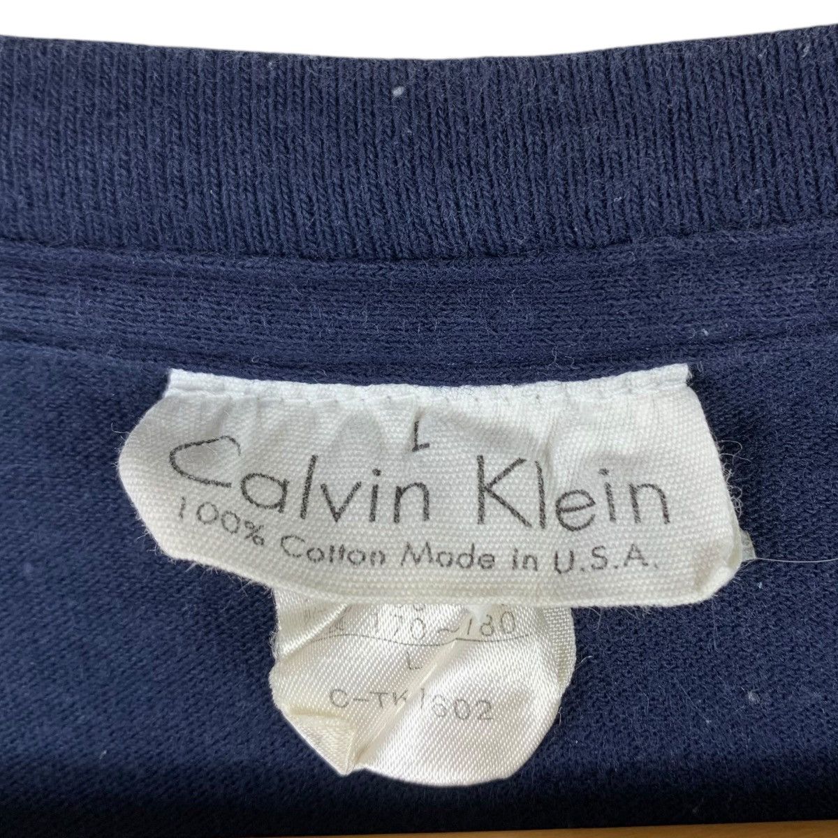 Calvin Klein Vintage 90s CALVIN KLEIN CK Usa Flag Print Navy Short Shirt Size US L / EU 52-54 / 3 - 4 Thumbnail