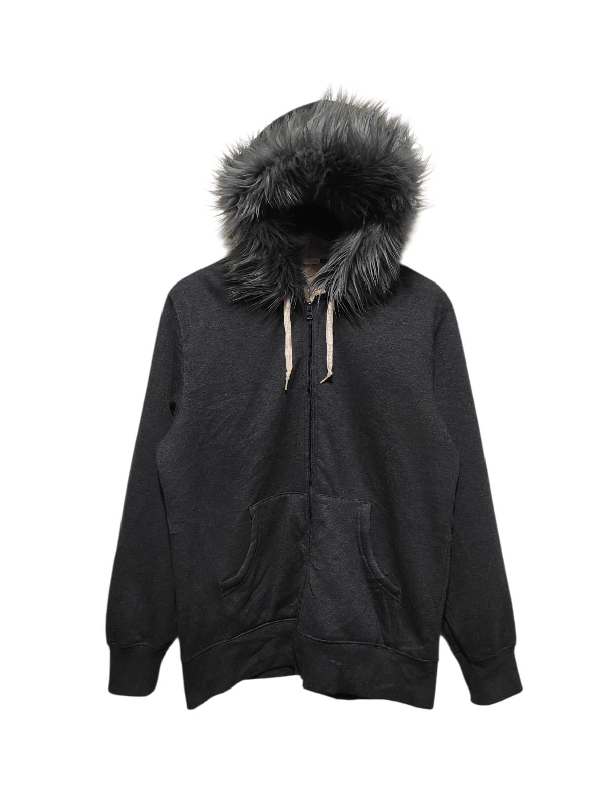If Six Was Nine Gray Sherpa Zipper Fur Hoodie Heavy LGB style Size US L / EU 52-54 / 3 - 2 Thumbnail