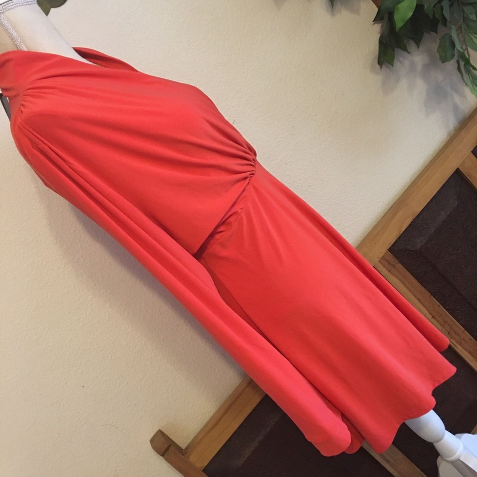 Designer CSC Studio coral wrap front Tunic Top dress NWT XL Size XL / US 12-14 / IT 48-50 - 4 Thumbnail
