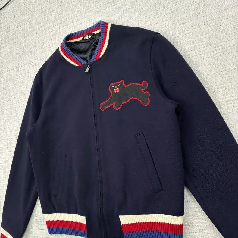 Gucci Gucci Black Panther logo embroidered flight jacket 2505-Nex Size US XL / EU 56 / 4 - 3 Thumbnail