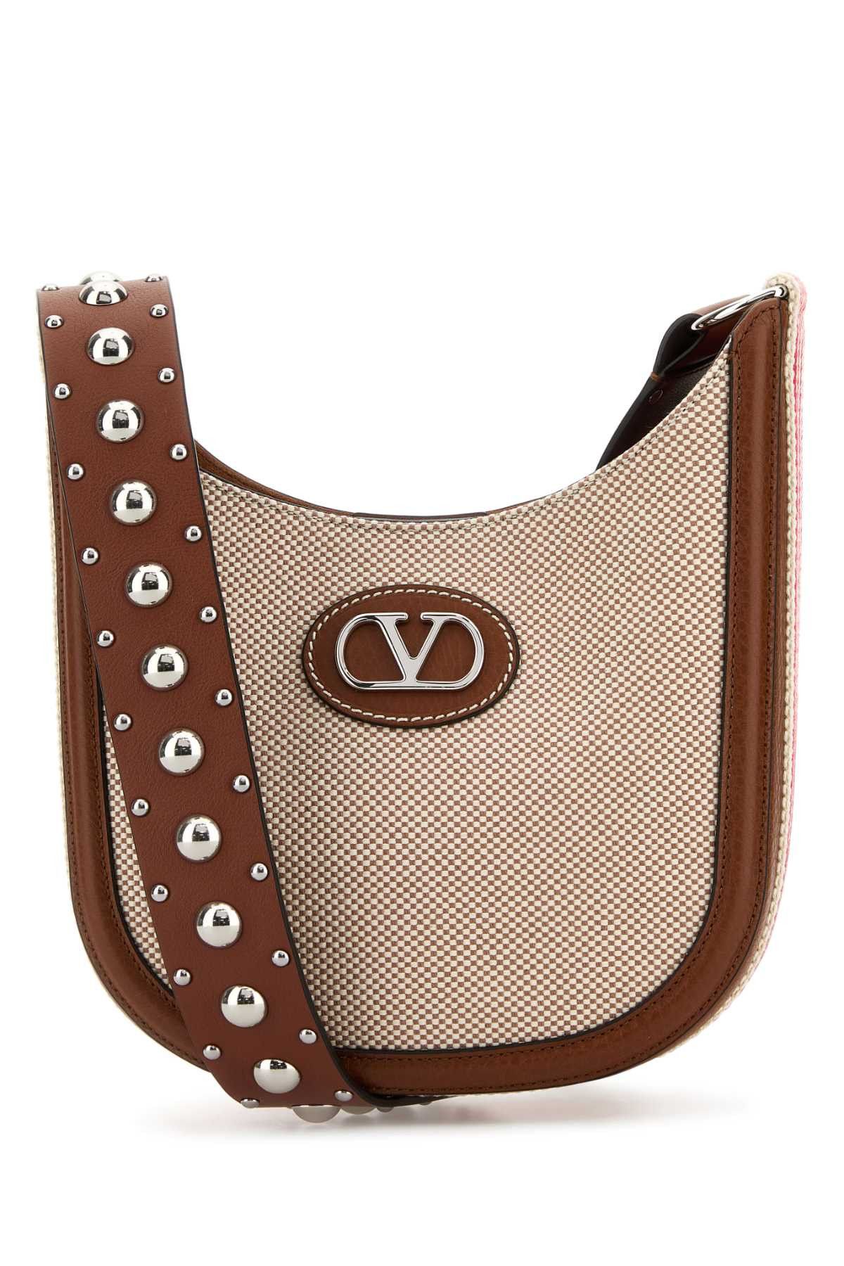 Valentino Two-Tone Canvas Vlogo Signature Crossbody Bag Size ONE SIZE - 1 Thumbnail