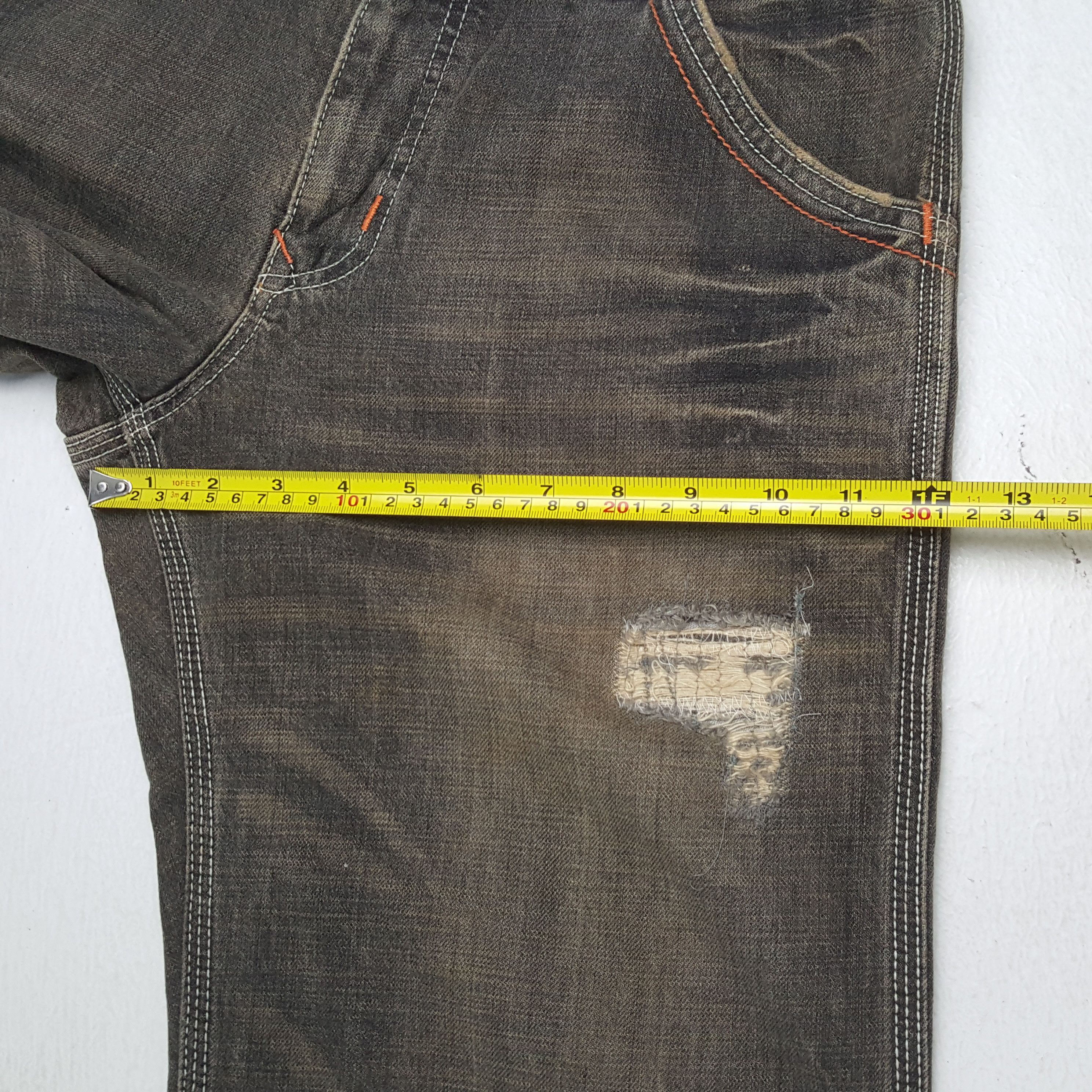 Edwin × Vintage EDWIN Streetwear Fashion Style Distressed Jeans Size US 33 - 9 Thumbnail
