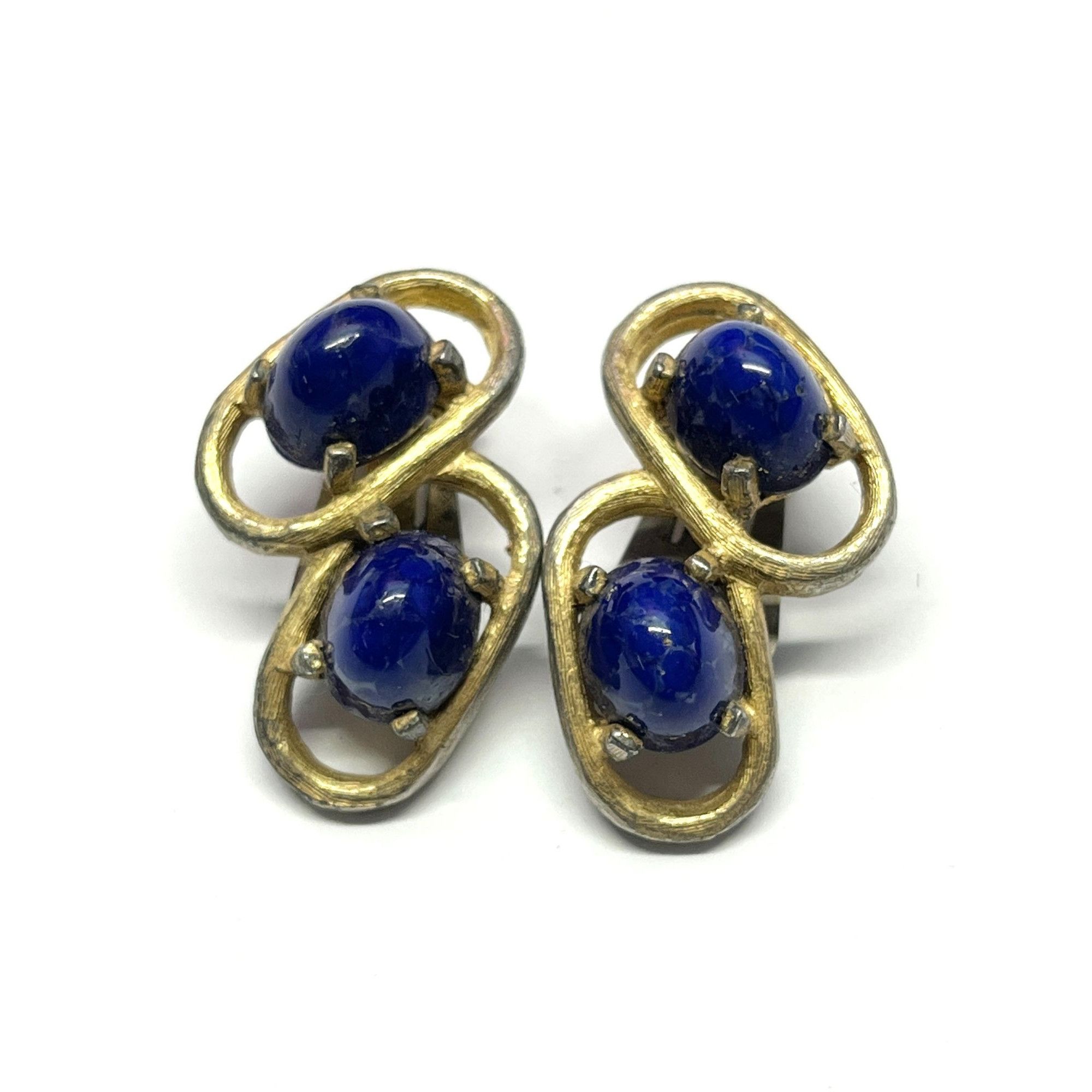 Vintage Weiss Blue Earrings