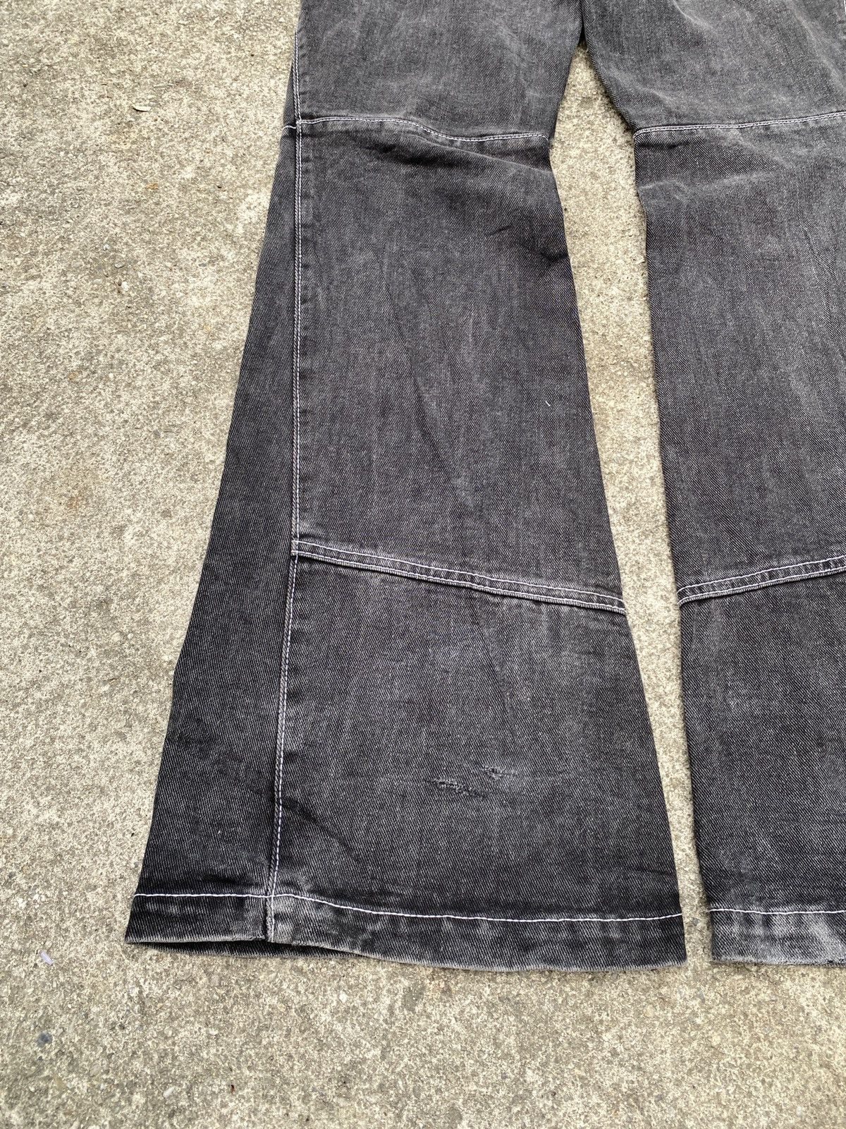 If Six Was Nine × Japanese Brand × Le Grande Bleu (L.G.B.) John Galt Buckle Back Flare Denim Size US 30 / EU 46 - 7 Thumbnail