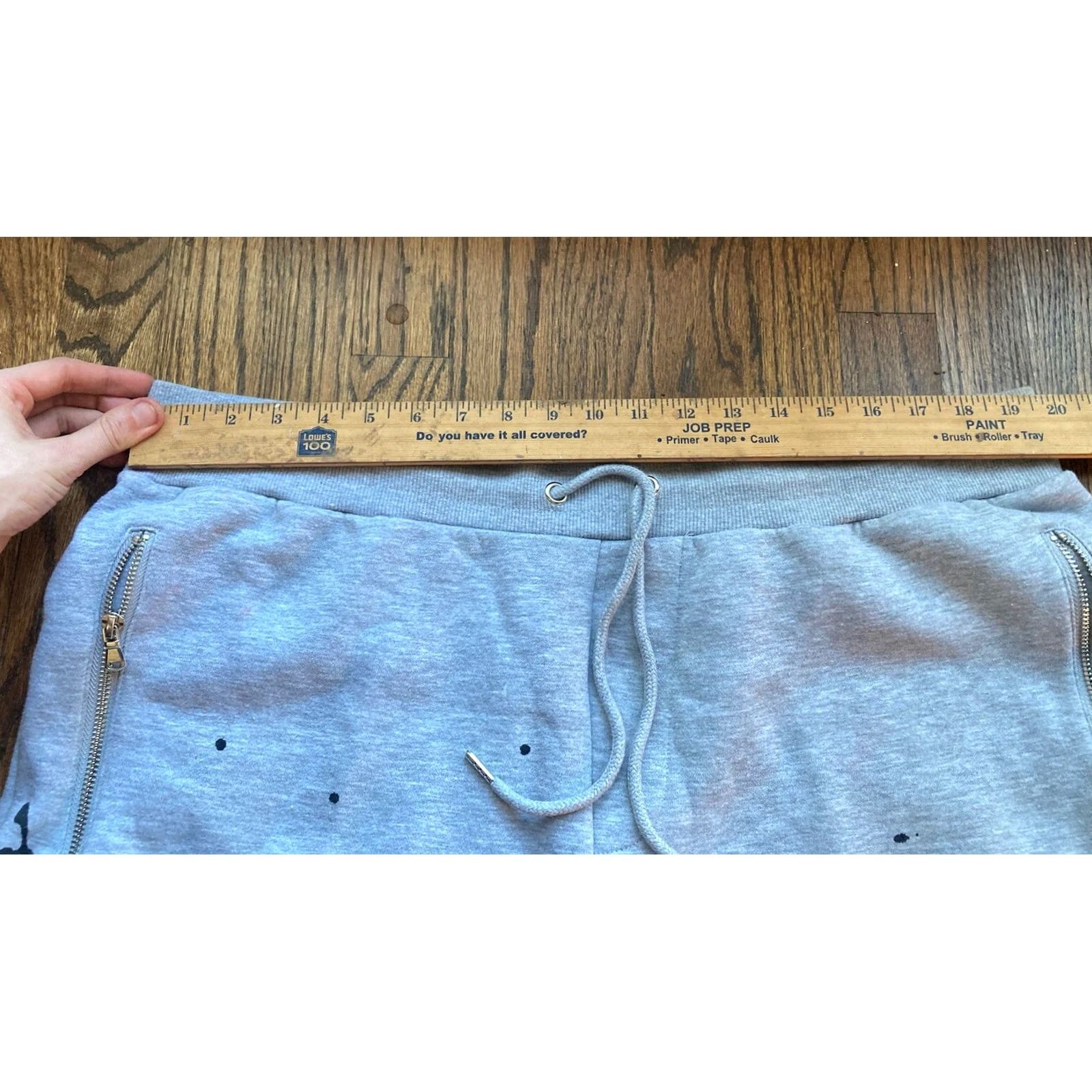Vintage Rockstar Sweatpants Mens 3XL Gray Sweatpants Activewear Elastic Waist Pockets Cotton Polyester Streetwear Drawstring Size US 39 - 4 Thumbnail