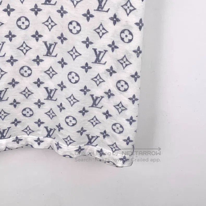 Louis Vuitton Louis Vuitton White presbyopic full print cotton short sle Size US L / EU 52-54 / 3 - 4 Thumbnail