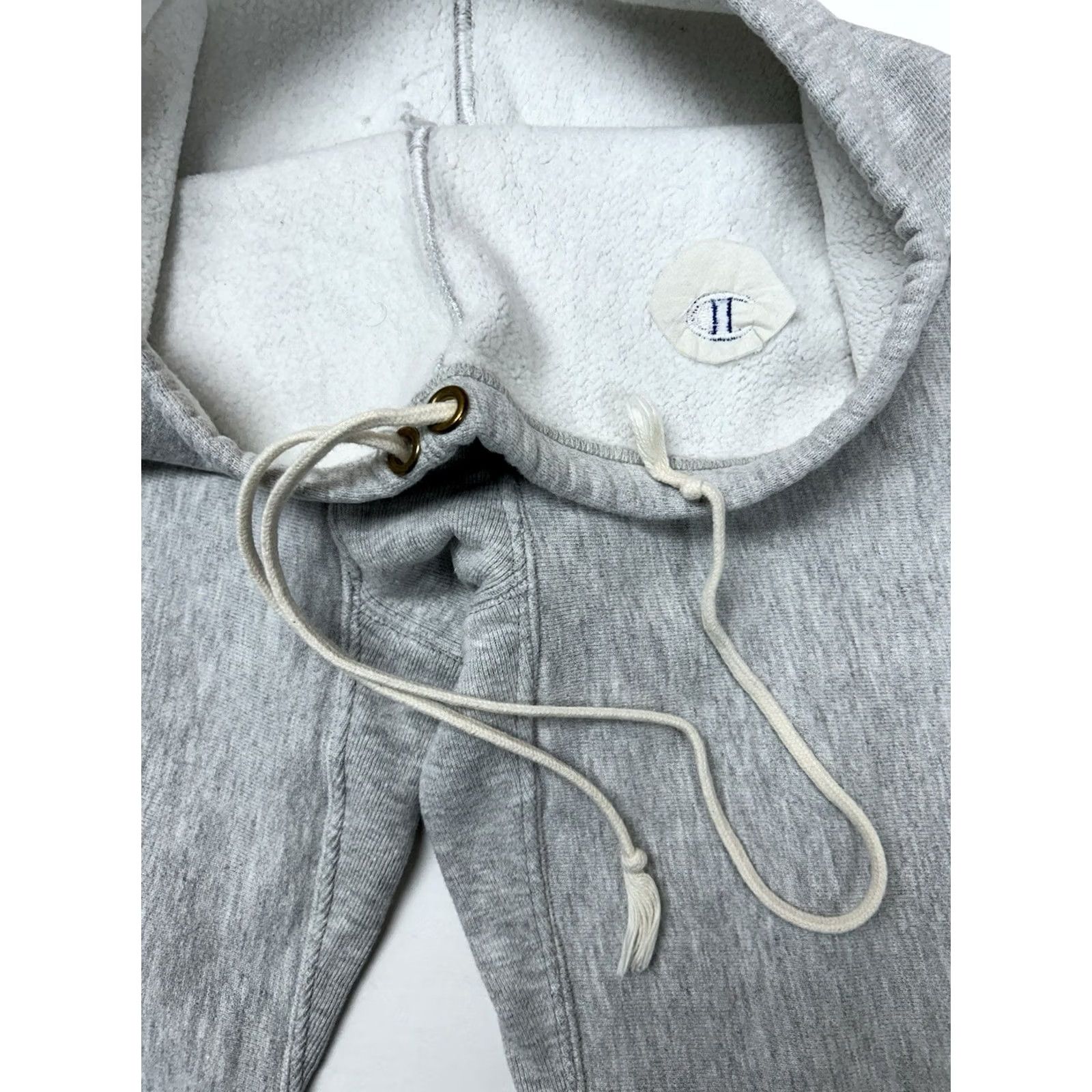 Champion VINTAGE Champion Sweatpants 80s Gray Joggers Drawstring Medium Pants Reverse Weave Size US 31 - 7 Thumbnail
