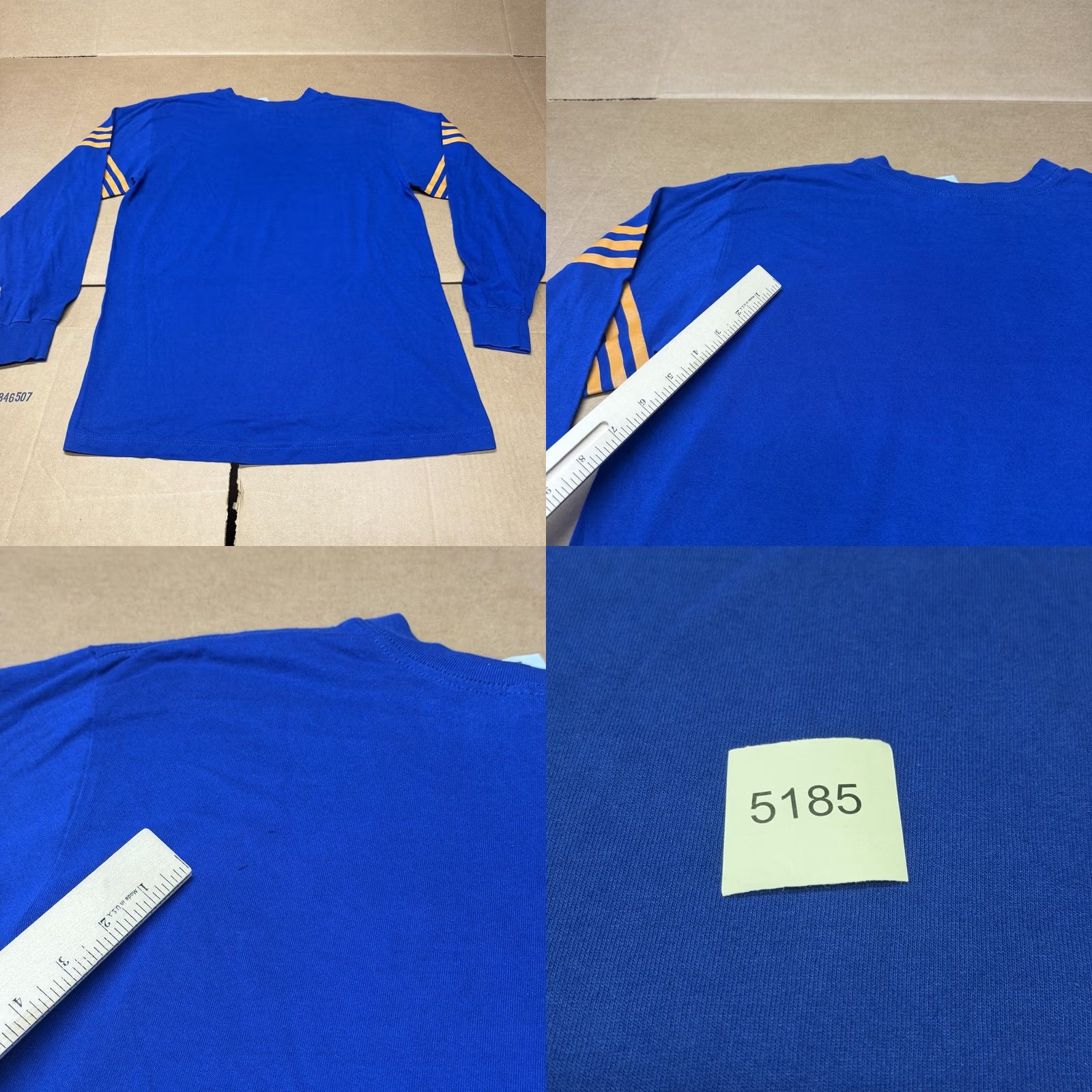 Adidas Adidas Shirt Mens Medium Blue Long Sleeve Core Sport Athletics Crest Graphic Size US M / EU 48-50 / 2 - 8 Thumbnail