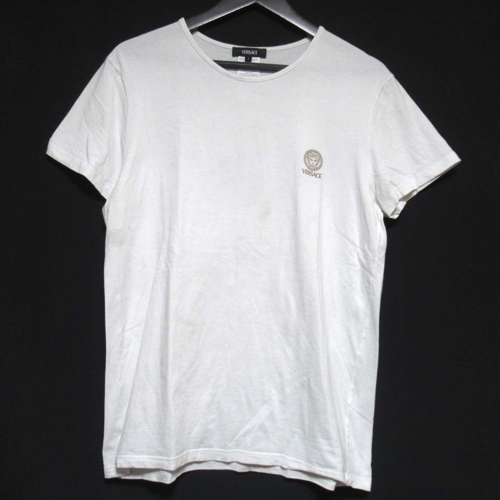 Versace Versace Versace Medusa Print Cotton T-shirt Cotton T-Shirts AUU01005 1A10011 DUTY FREE for USA Size ONE SIZE - 1 Thumbnail