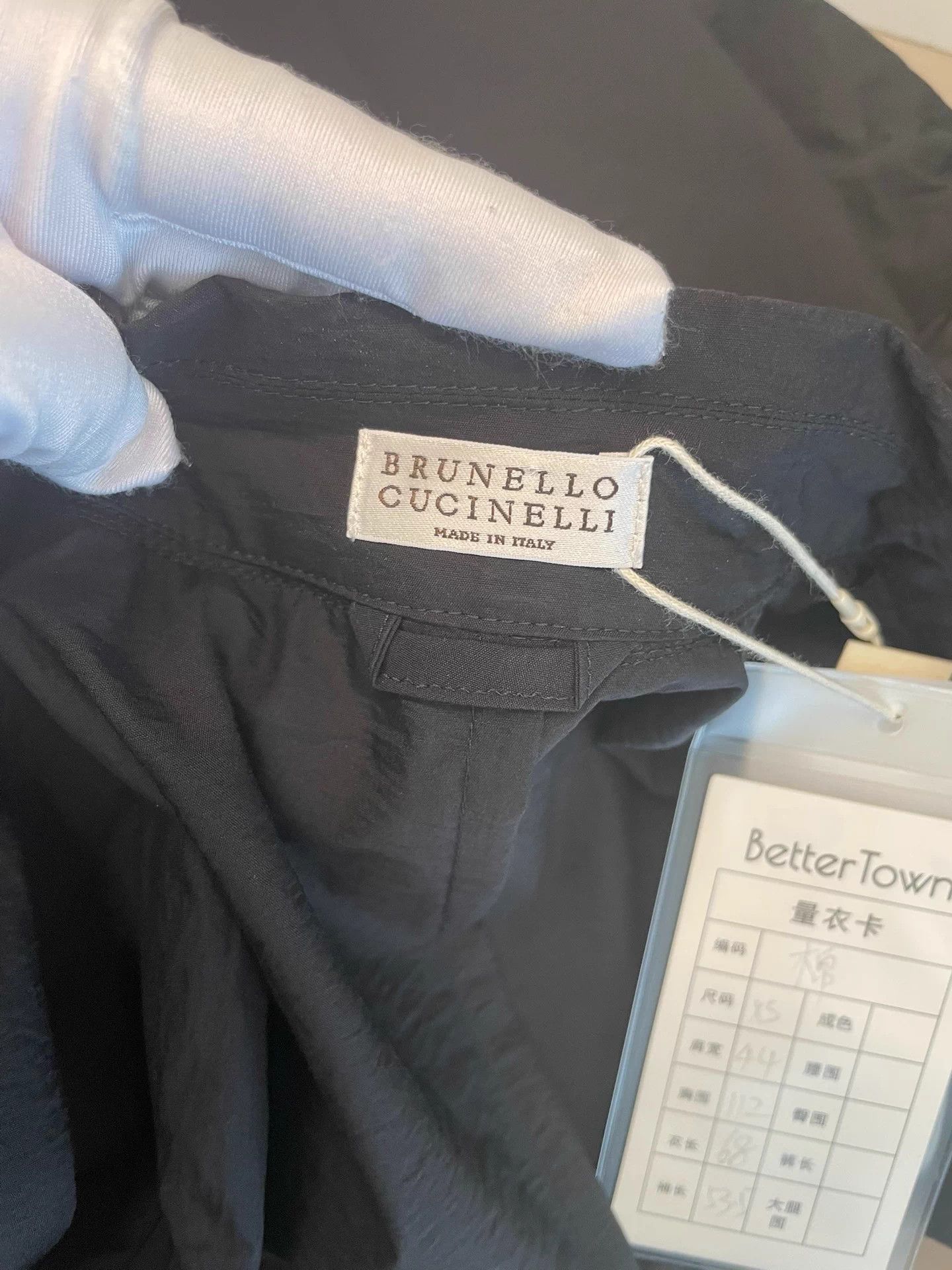Brunello Cucinelli Brunello Cucinelli BC Authentic Black Cotton Jacket XS Size XS / US 0-2 / IT 36-38 - 3 Thumbnail