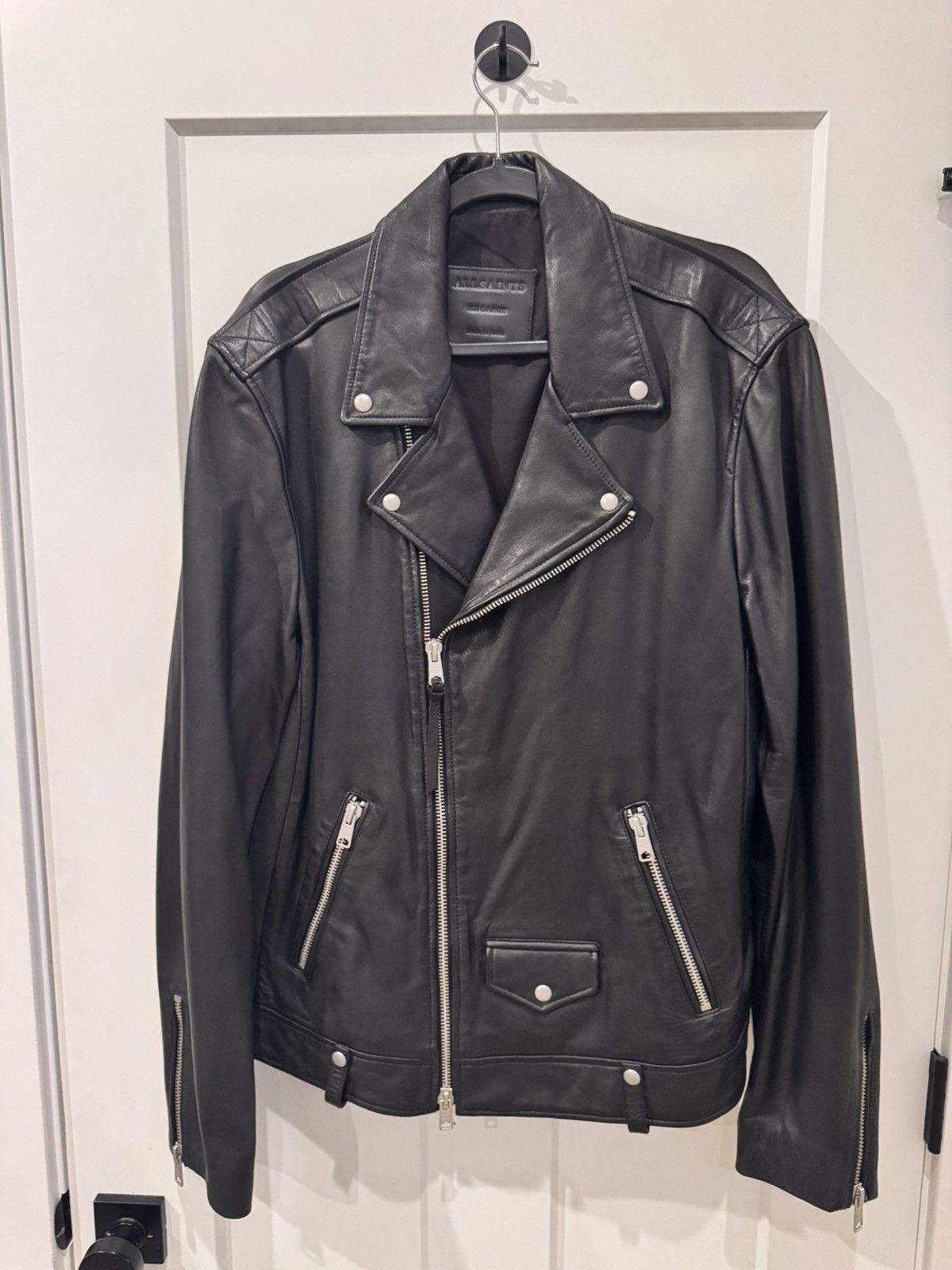 Milo Asymmetric Allsaints Milo Leather Biker Jacket ALLSAINTS