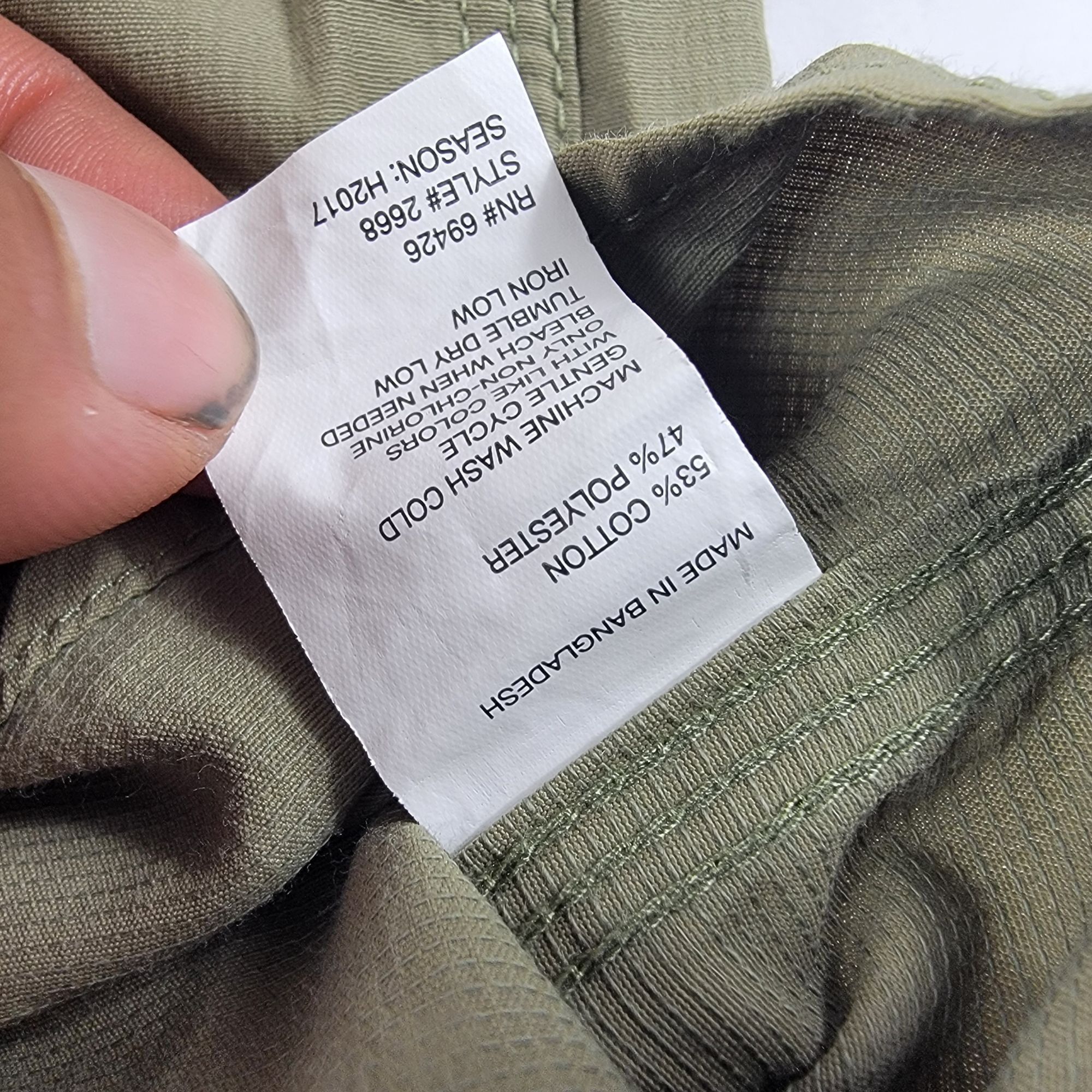 G.H. Bass & Co. GH Bass Co Explorer Mens Large Olive Green Shirt Short Sleev Size US L / EU 52-54 / 3 - 6 Thumbnail