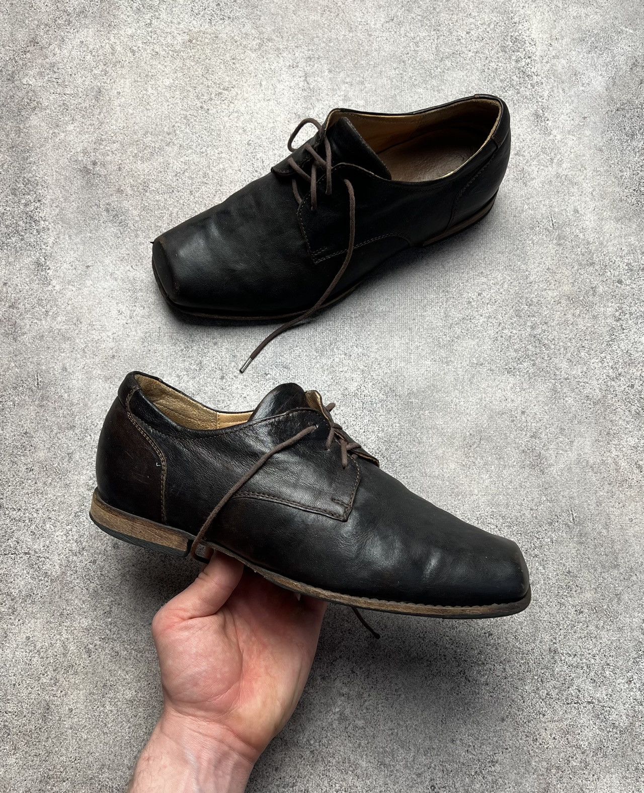 Vintage Vintage leather ugly faded shoes Size US 7.5 / EU 40-41 - 1 Thumbnail