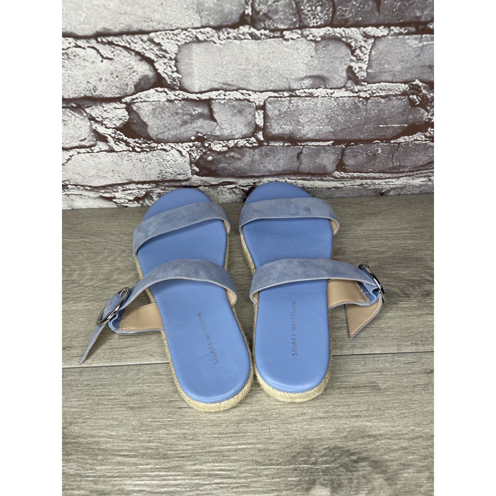 Stuart Weitzman Stuart Weitzman Periwinkle Blue Suede Leather Espadrille San Size US 6 / IT 36 - 7 Thumbnail