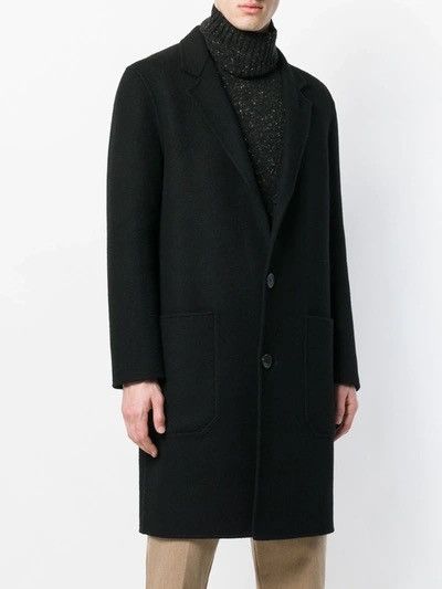 image of Ami Double Face Construction Coat in Black, Men's (Size Medium)