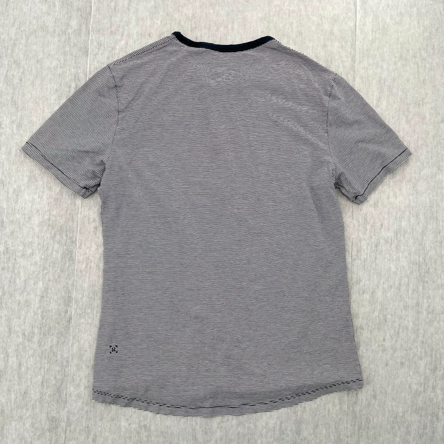 Lululemon Lululemon Shirt Adult Medium Short Sleeve Tee Blue Stripe Athletic Gym Mens M Size US M / EU 48-50 / 2 - 2 Thumbnail