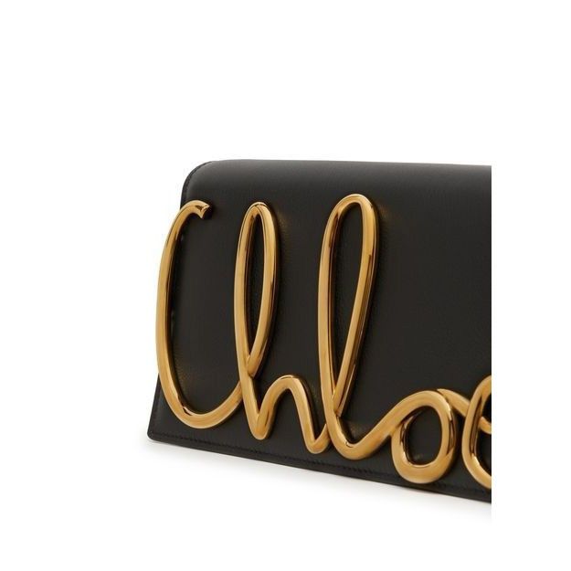Chloe Chloe C Black Leather Clutch New & Authentic Size ONE SIZE - 5 Thumbnail