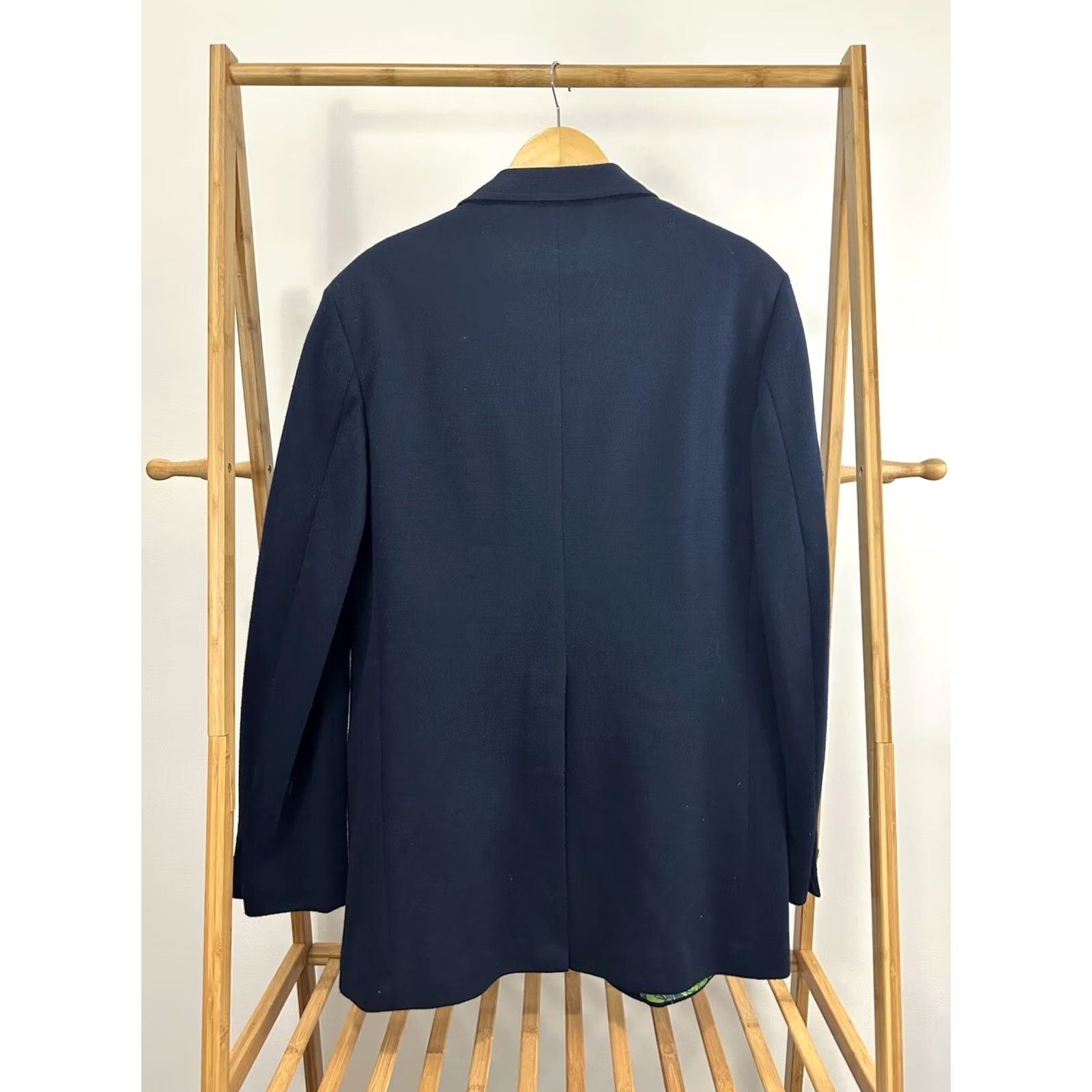 Lilly Pulitzer RARE VTG Lilly Pulitzer Palm Beach Paisley Sport Blazer Coat Jacket 24.5x34 XL Wool Blue Paisley 2 Piece Mens Blazer Size 46R - 2 Thumbnail