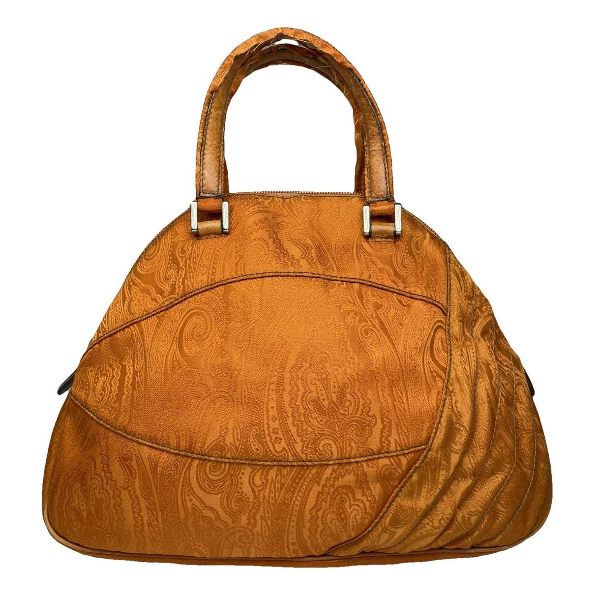Etro Orange Cotton Handbag Size ONE SIZE - 1 Thumbnail