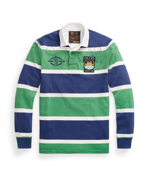 Polo Ralph Lauren Y2K Polo Ralph Lauren PRL FC Classic Fit Striped Rugby Shirt Size US M / EU 48-50 / 2 - 1 Thumbnail