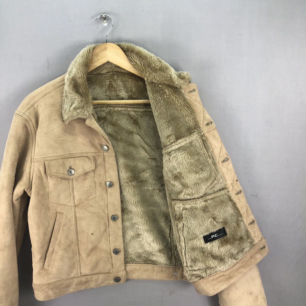 Japanese Brand Vintage Point Chary Moleskin Biker Jacket Size US M / EU 48-50 / 2 - 2 Thumbnail
