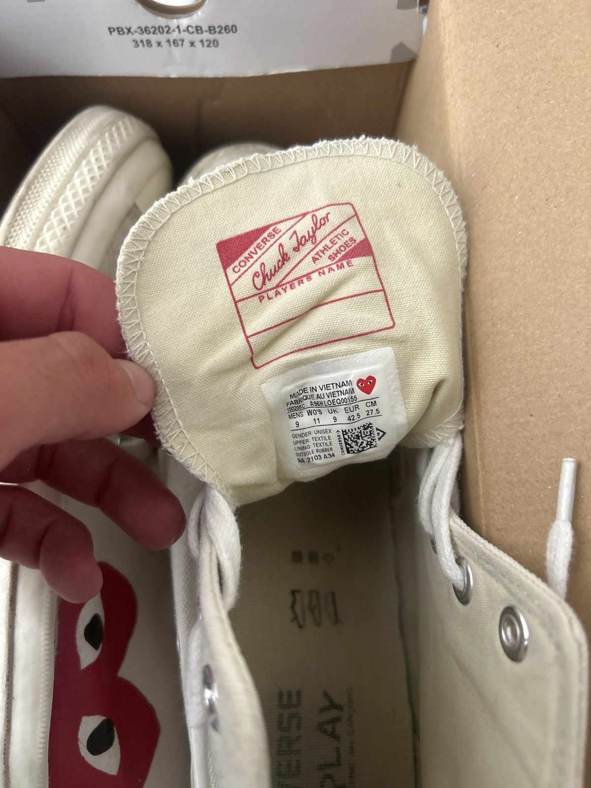 Comme des Garcons PLAY × Converse Comme des garcons x converse Size US 9 / EU 42 - 5 Thumbnail