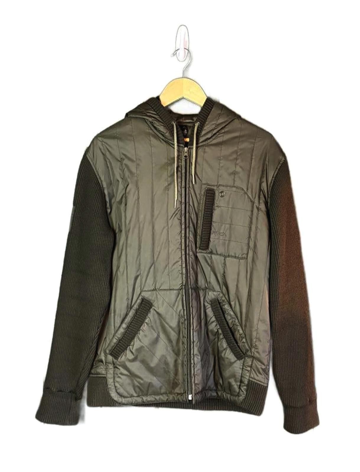 RVCA RVCA Men's Quilted Hooded Jacket with Knit Sleeves Size US L / EU 52-54 / 3 - 1 Thumbnail