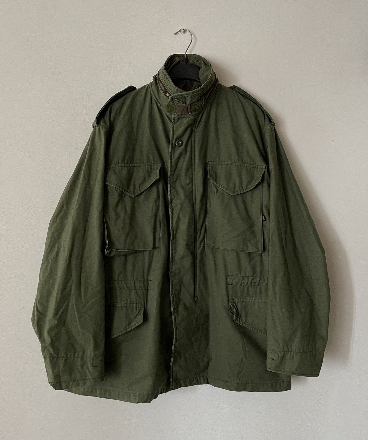 Alpha Industries Vintage 80s Alpha Industries M65 Jacket Scovill | Grailed